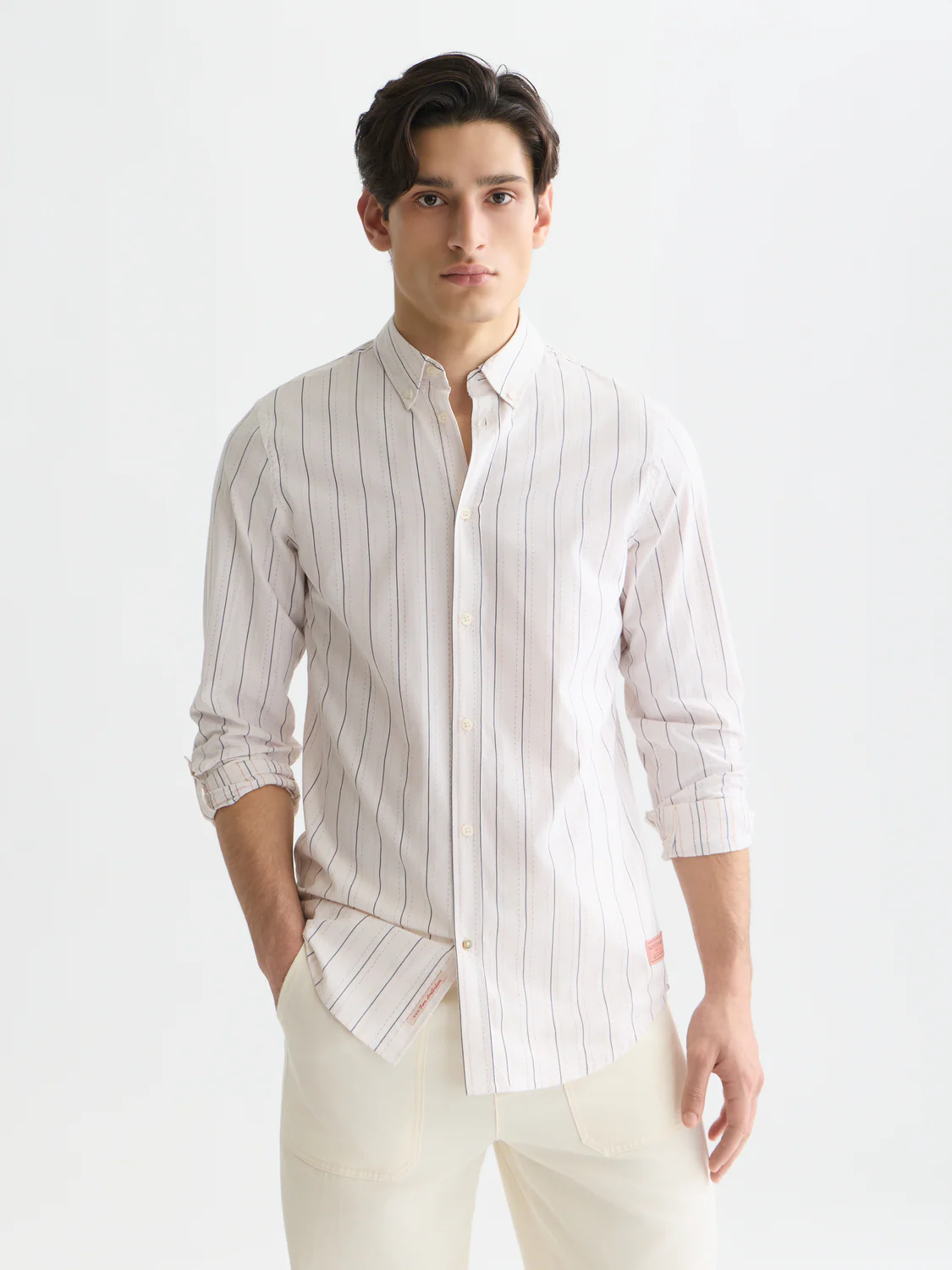 Yarn-dyed dobby shirt - Image 8