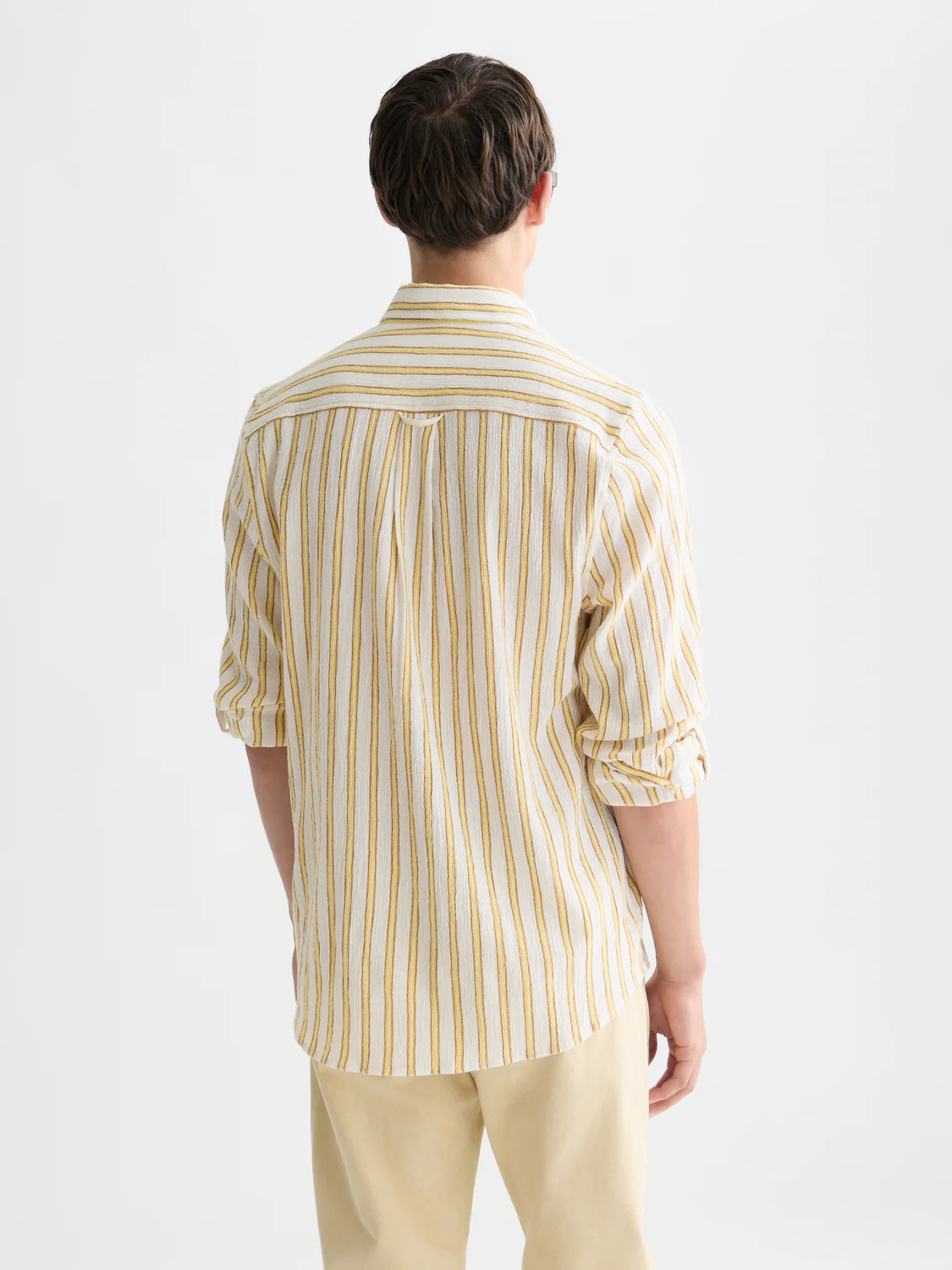 Striped crinkle structure shirt - Image 11