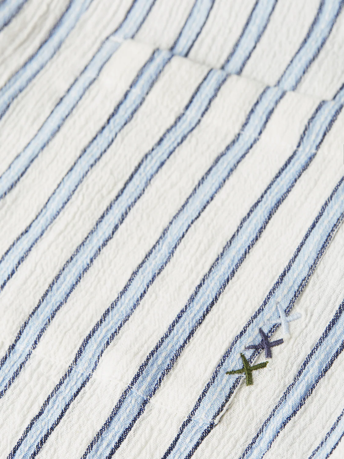 Striped crinkle structure shirt - Image 21