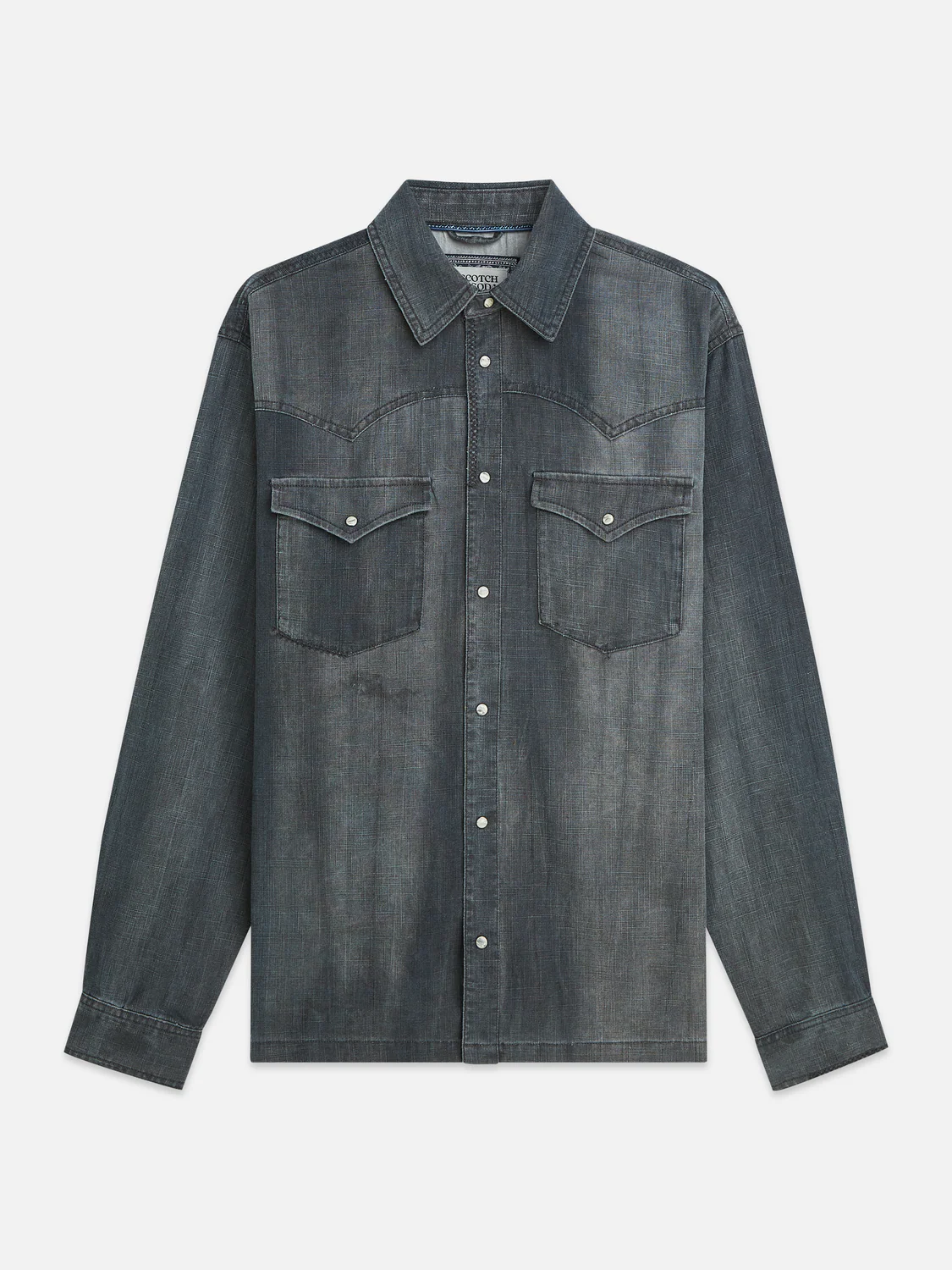 Denim relaxed washed shirt - Image 5