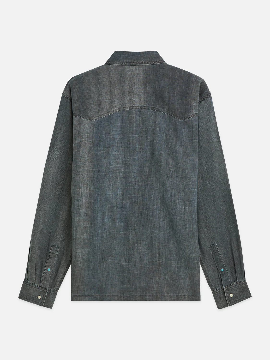 Denim relaxed washed shirt - Image 6