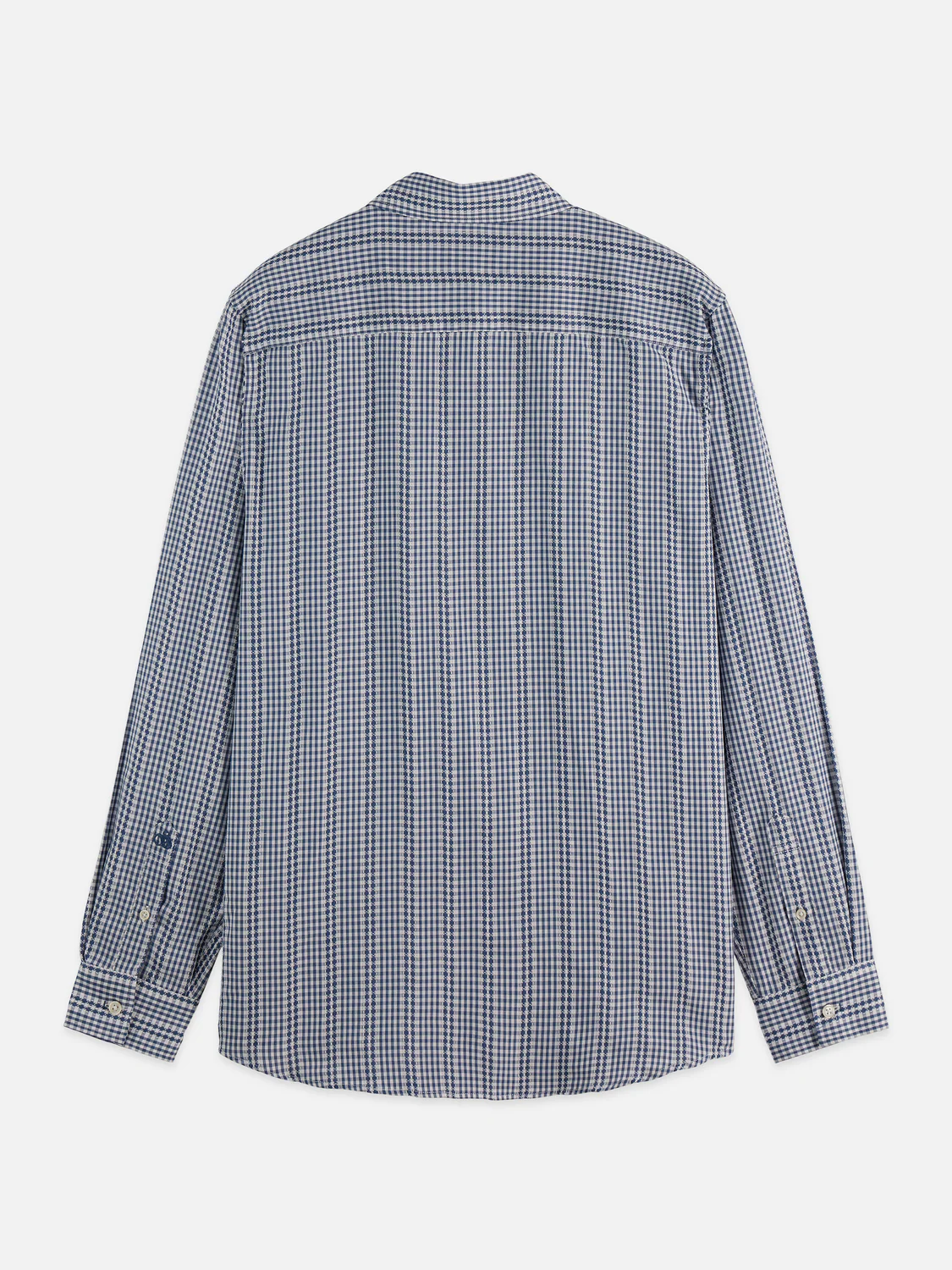 Microcheck cotton poplin shirt - Image 6