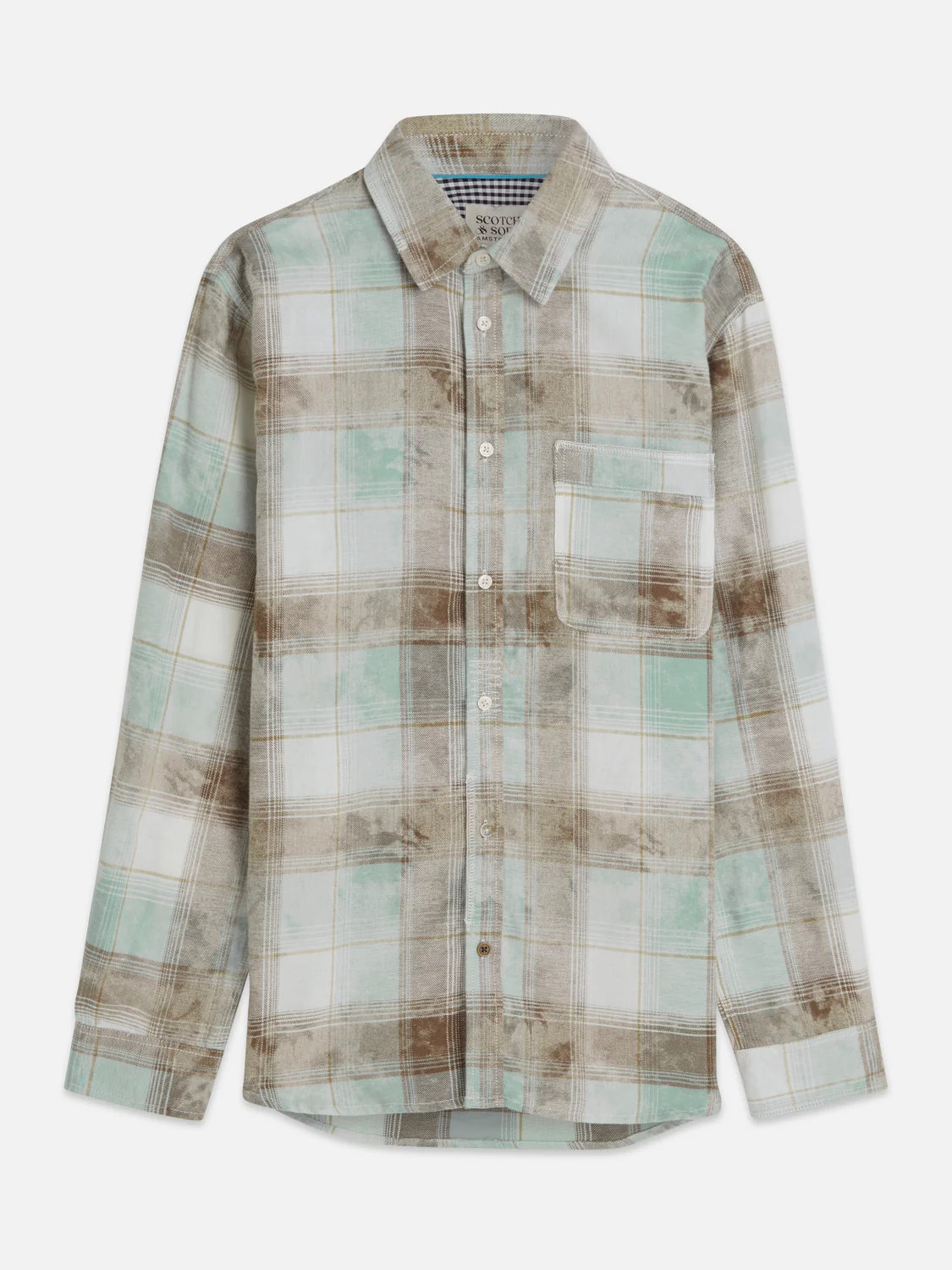 Washed check relaxed shirt - Image 5