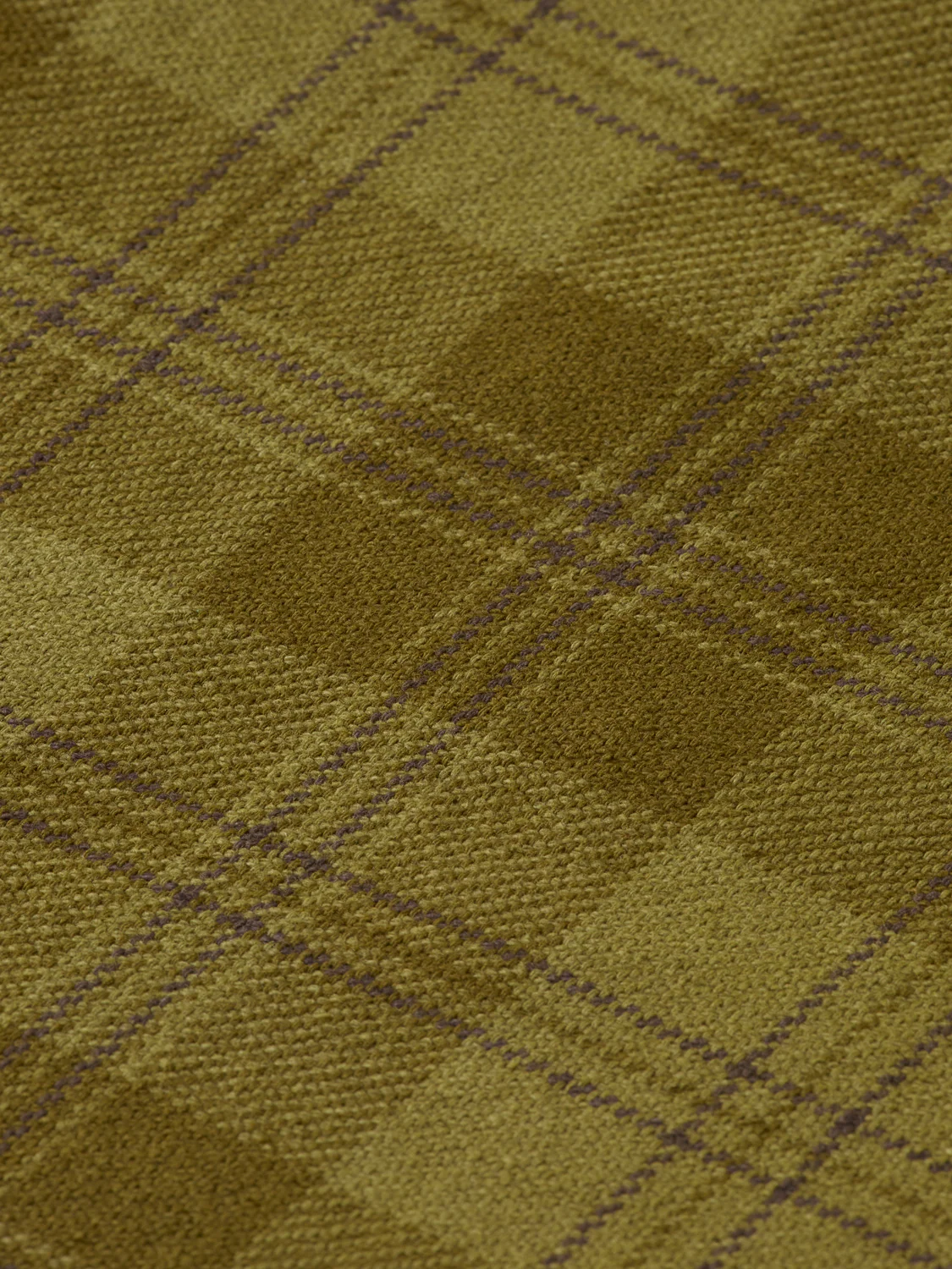 Washed denim checked overshirt - Image 7