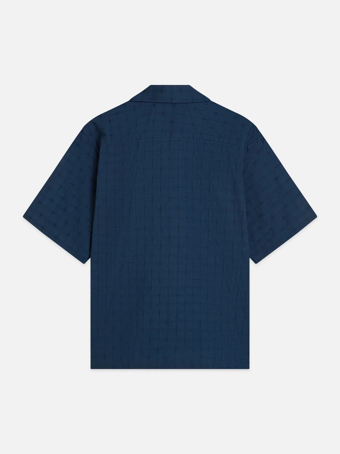 Embroidered structured relaxed short sleeve shirt - Image 7