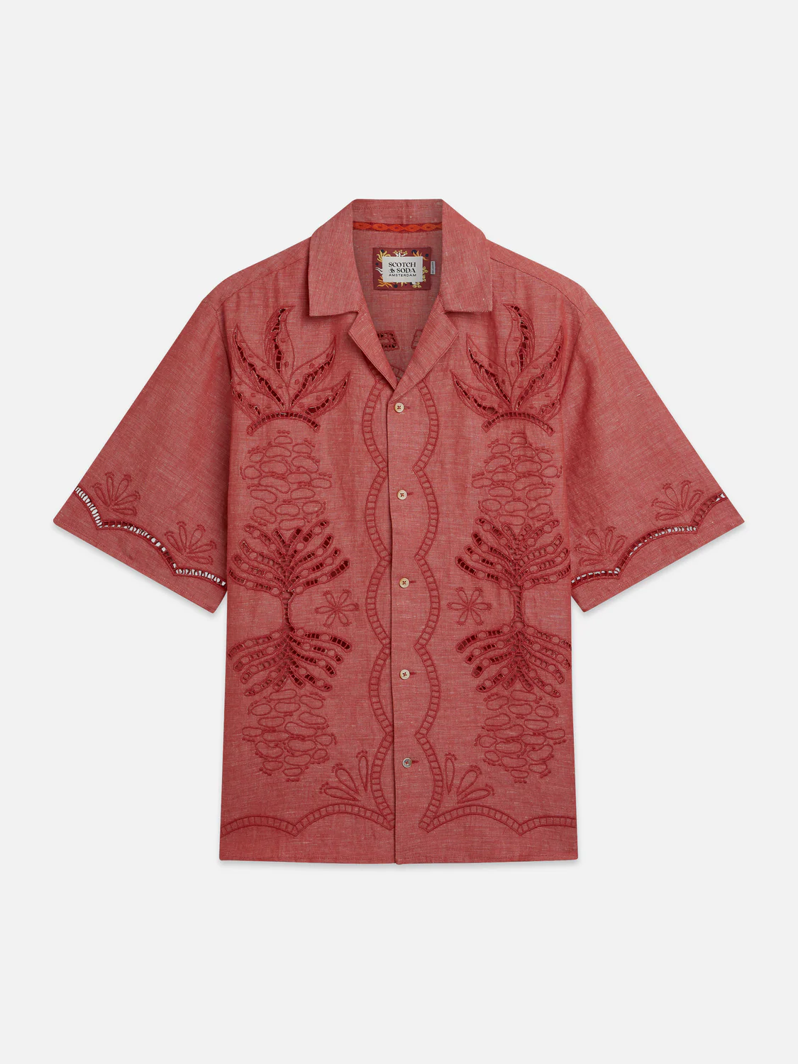 Embroidered short sleeve shirt - Image 5