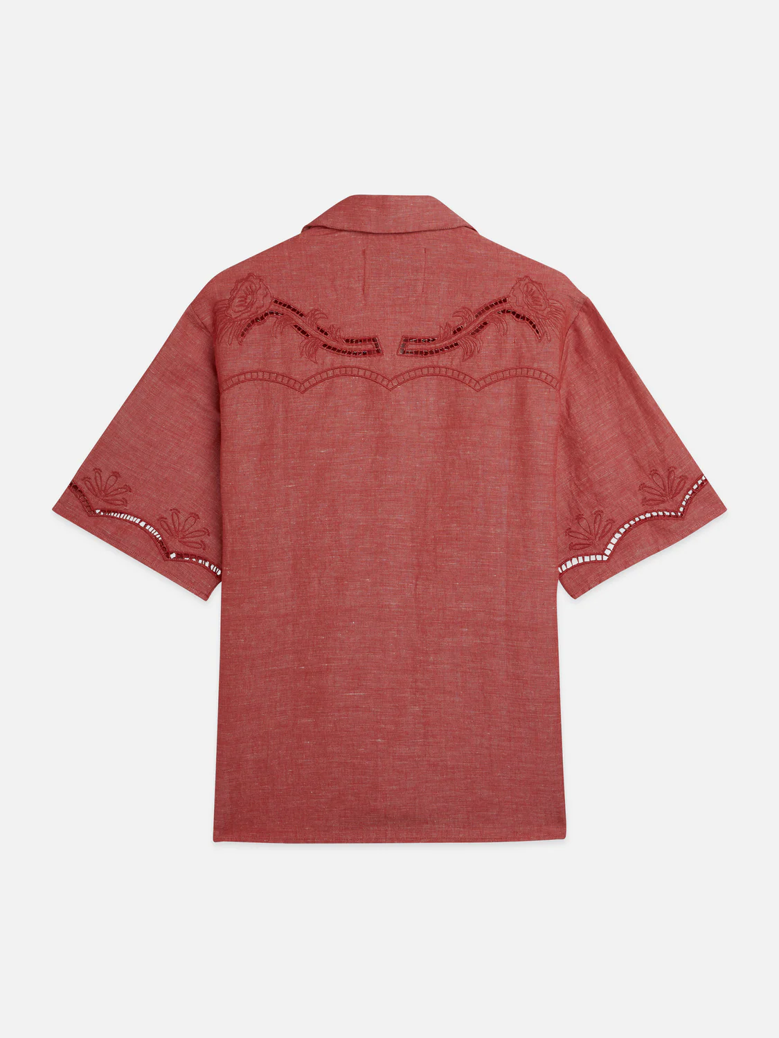Embroidered short sleeve shirt - Image 6
