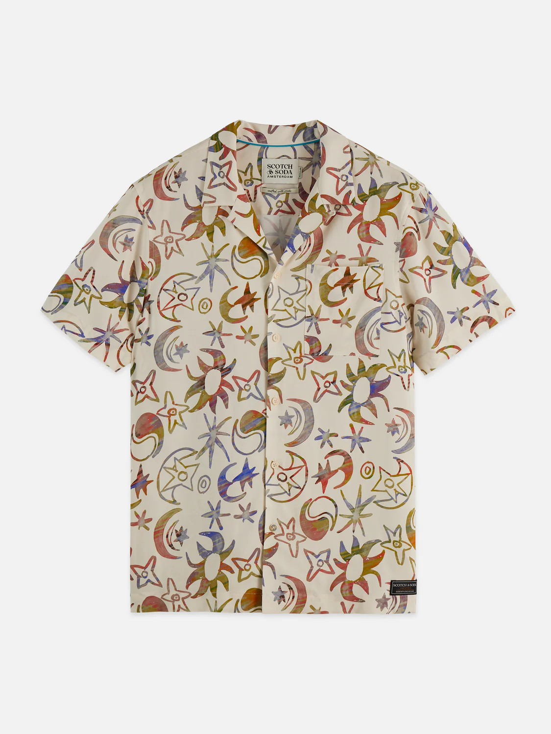 Printed viscose short-sleeve shirt - Image 5