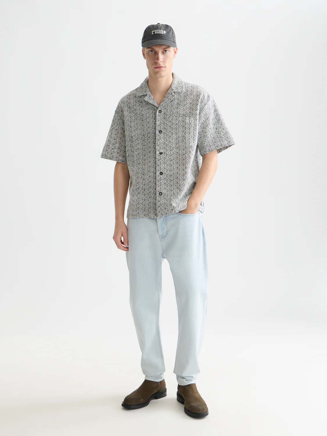 Embroidered relaxed short sleeve shirt - Image 2