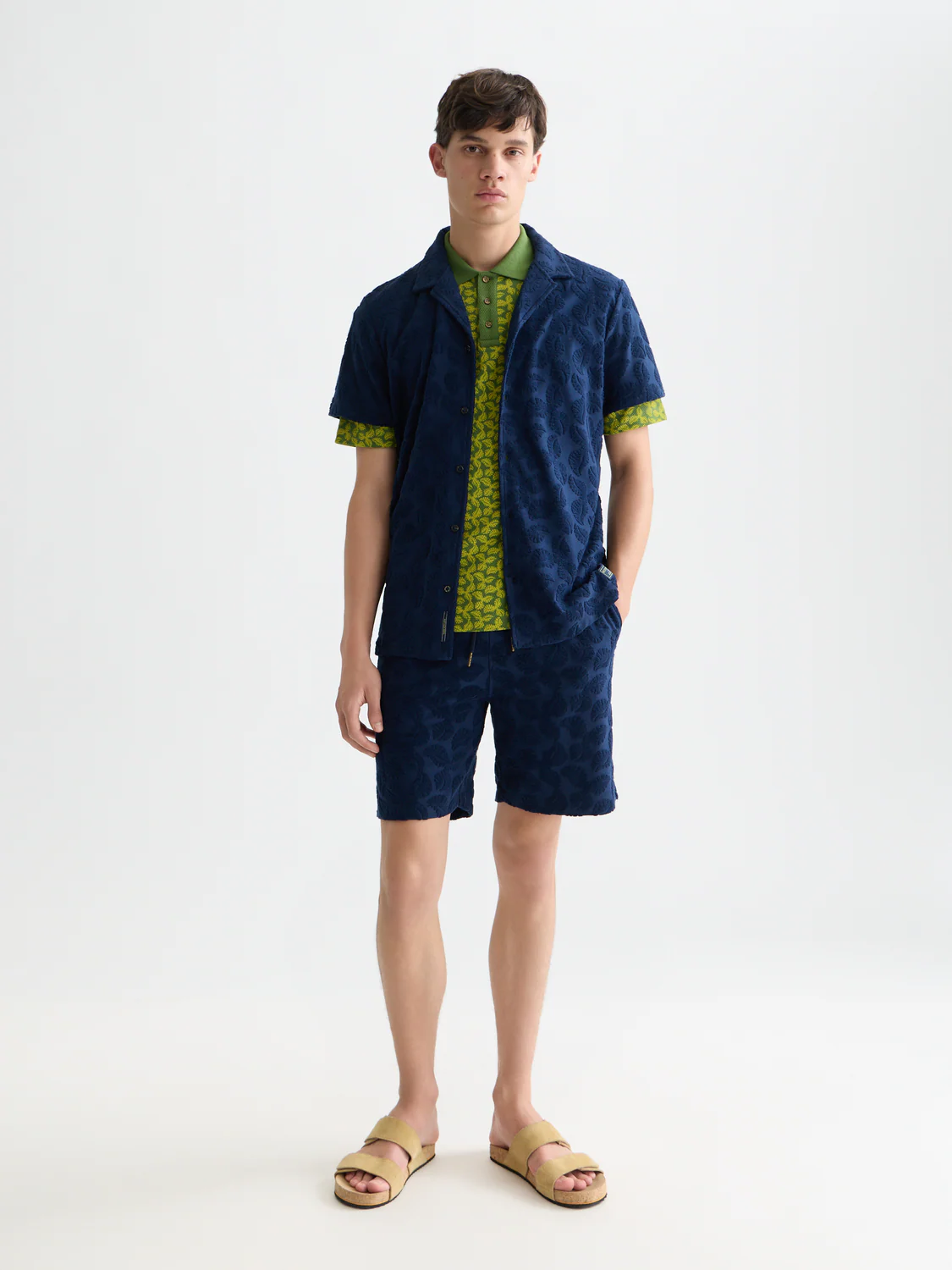 Terry jacquard short sleeve shirt - Image 2