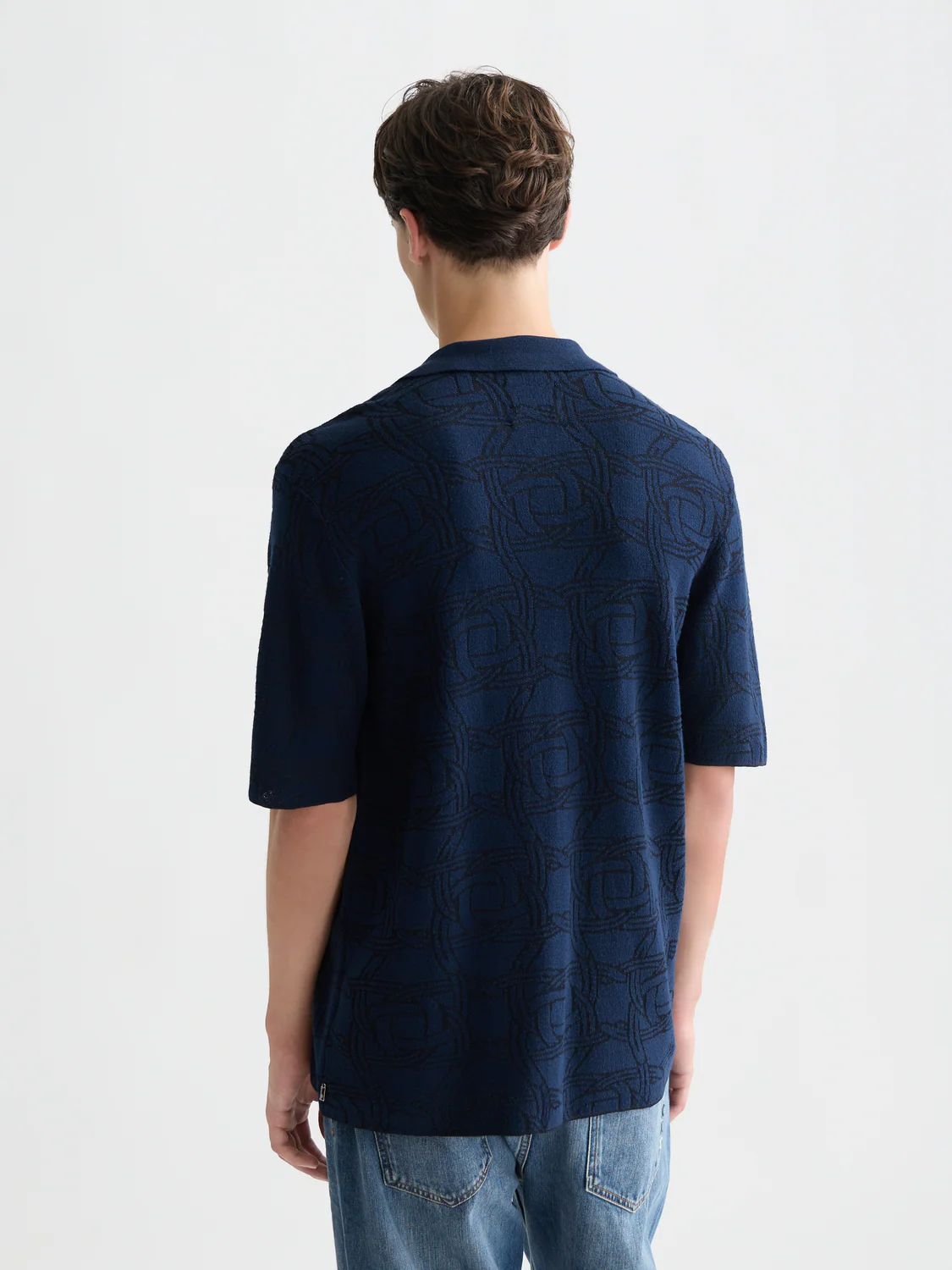 Knitted short sleeve shirt - Image 4