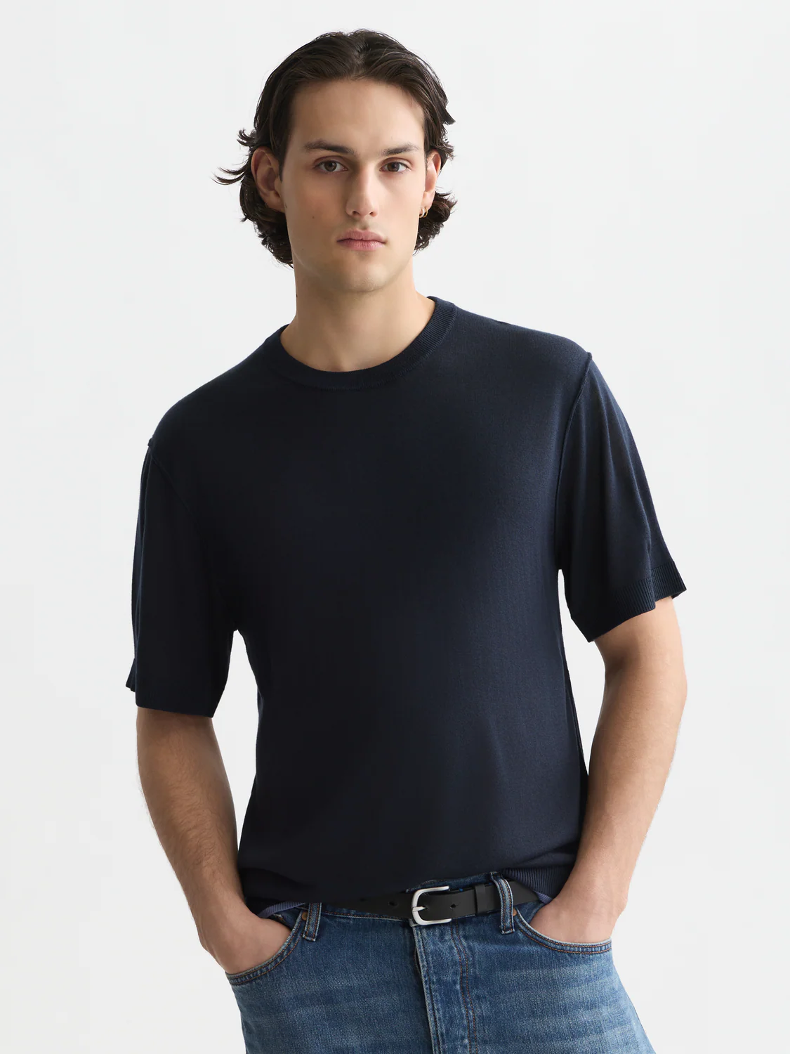 Knitted relaxed T-shirt - Image 15
