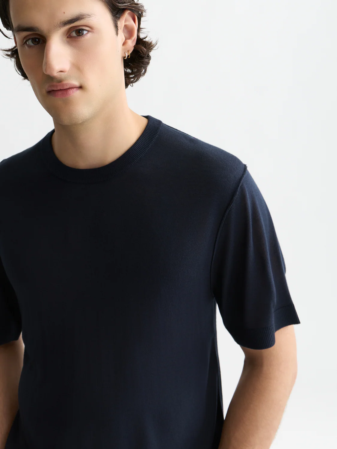 Knitted relaxed T-shirt - Image 17