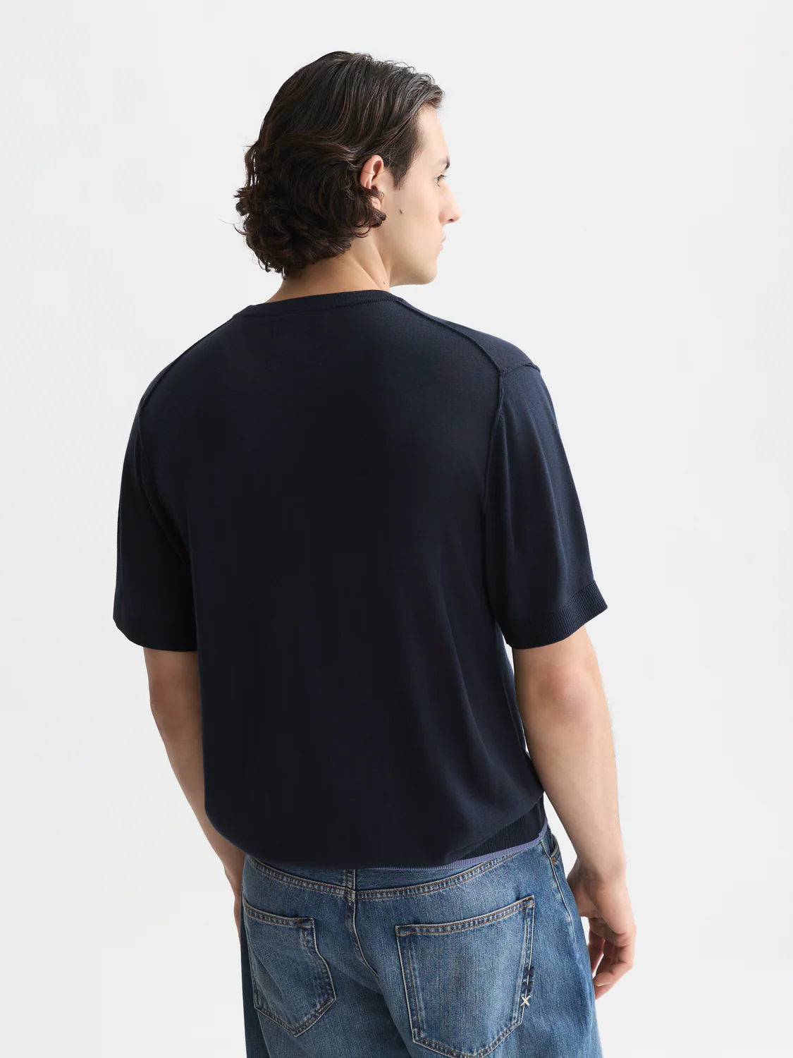 Knitted relaxed T-shirt - Image 18