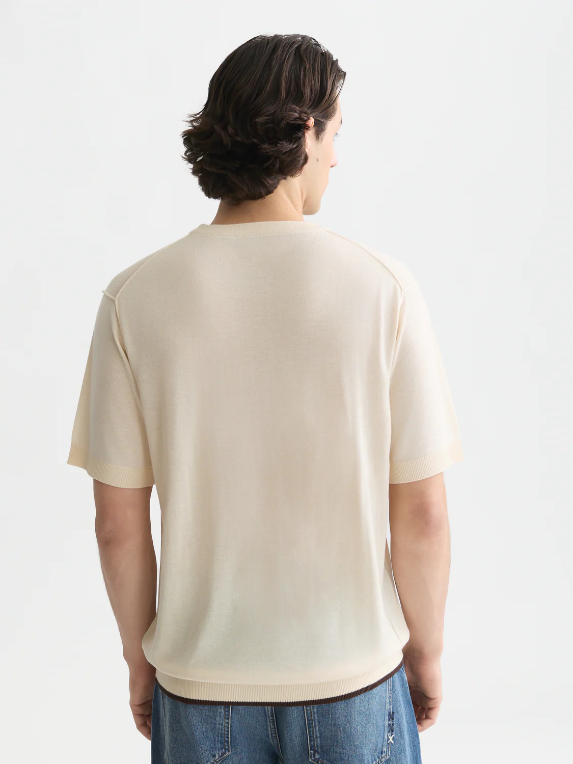 Knitted relaxed T-shirt - Image 25