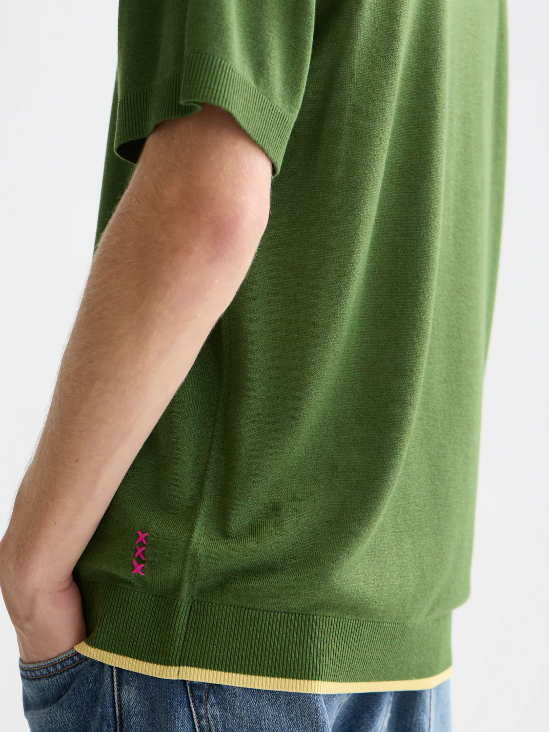 Knitted relaxed T-shirt - Image 3