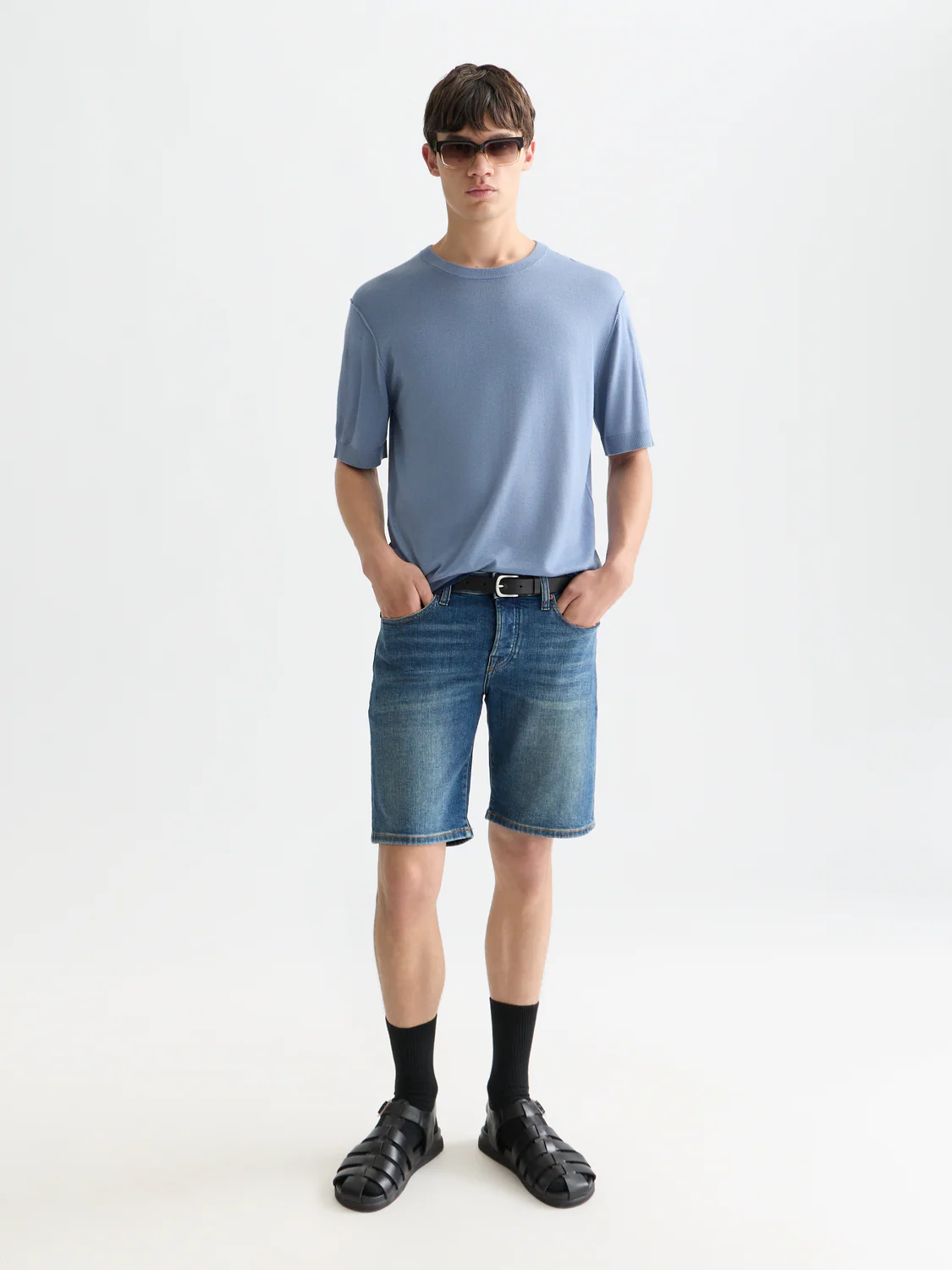 Knitted relaxed T-shirt - Image 9