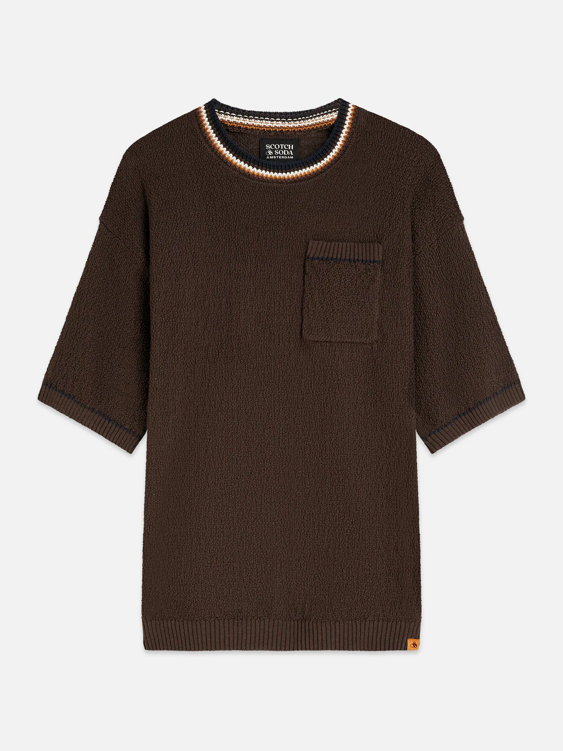 Knitted cotton relaxed T-shirt - Image 5