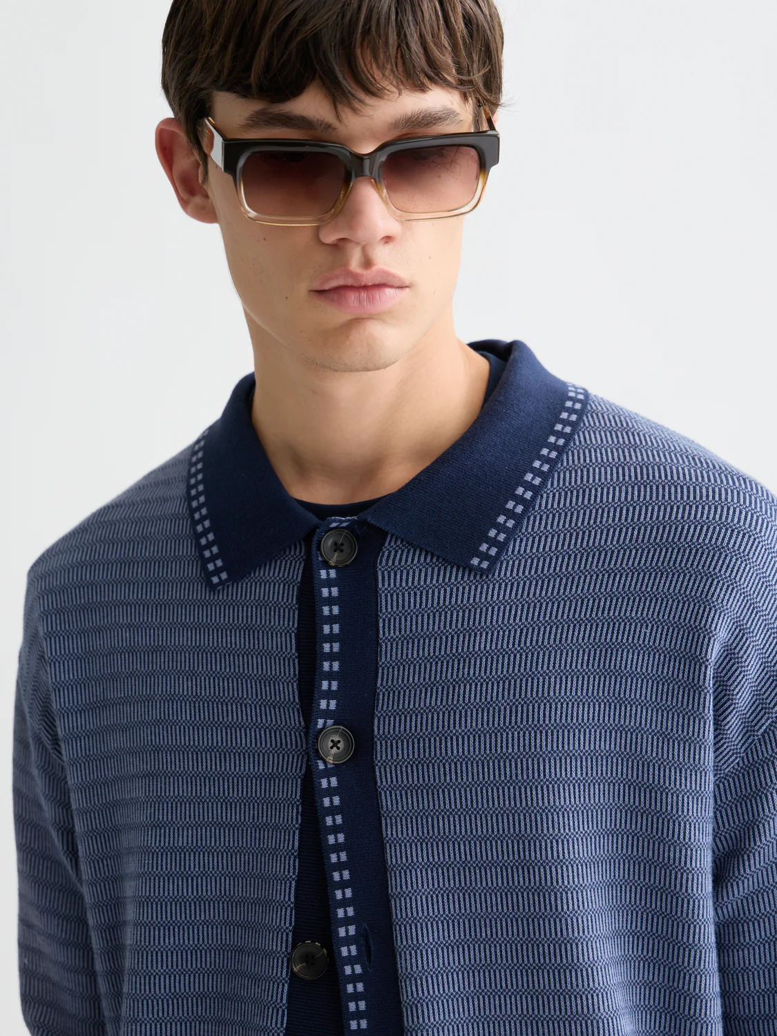 Polo dropped shoulder cardigan - Image 3