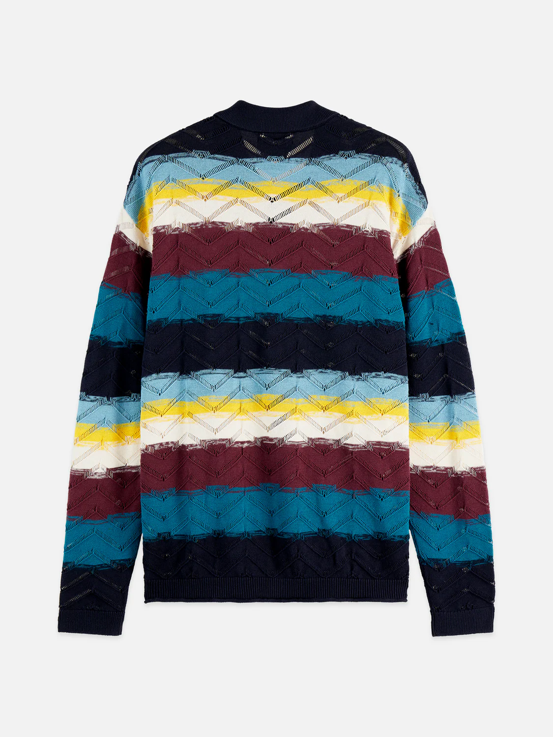 Open structure knitted cardigan - Image 6