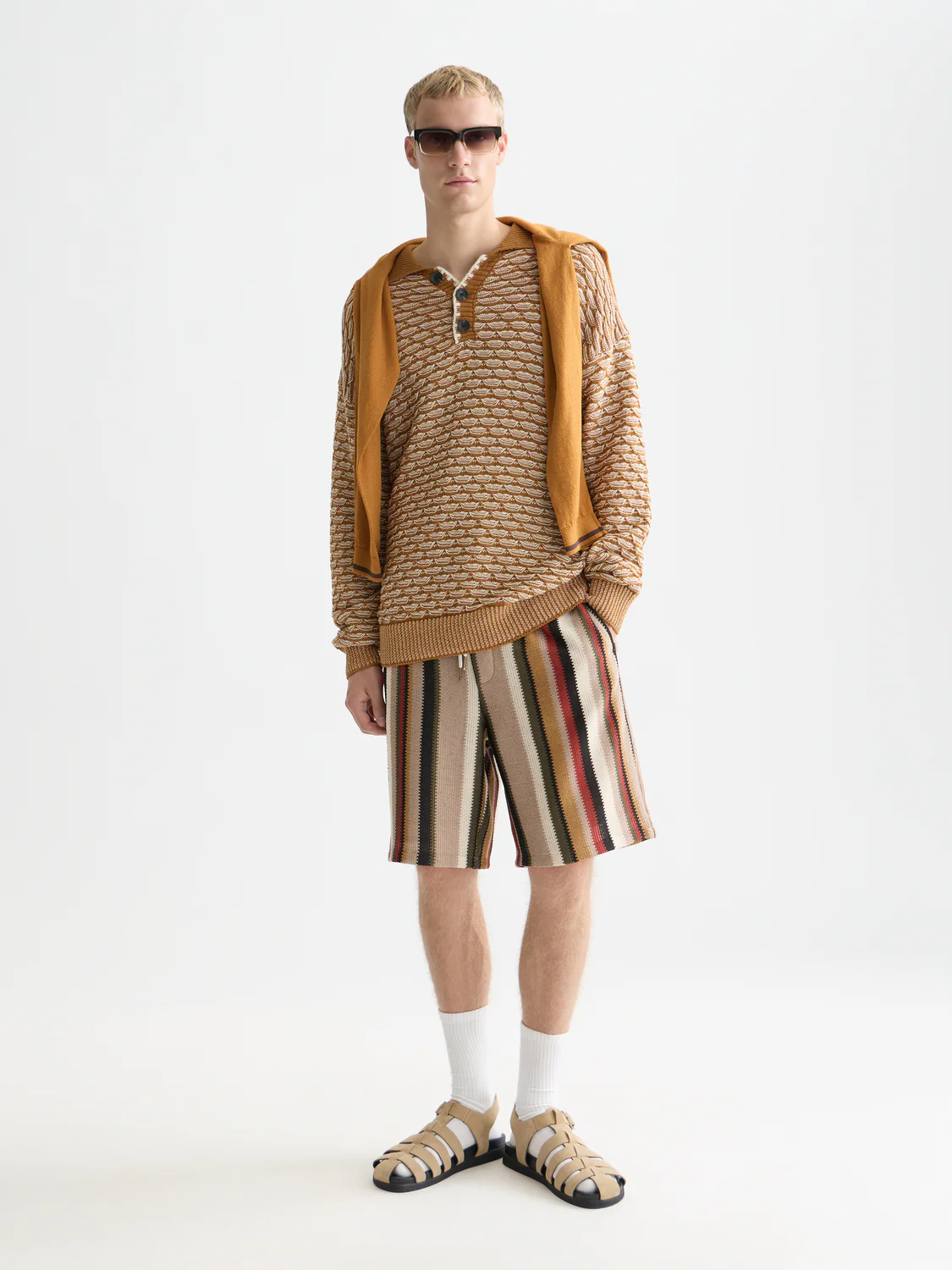 Dropped shoulder structure polo - Image 2