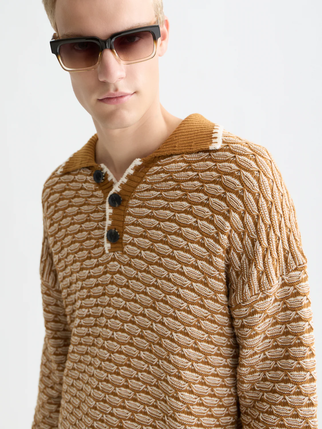 Dropped shoulder structure polo - Image 3
