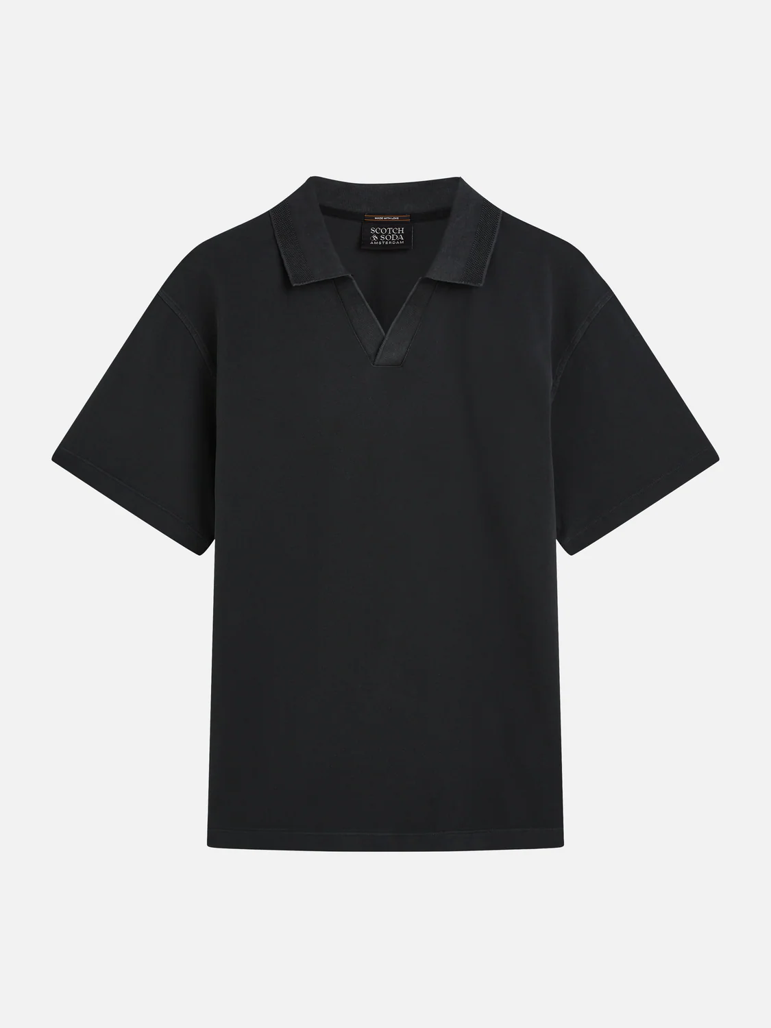 3 crosses pique relaxed garment-dyed polo - Image 12