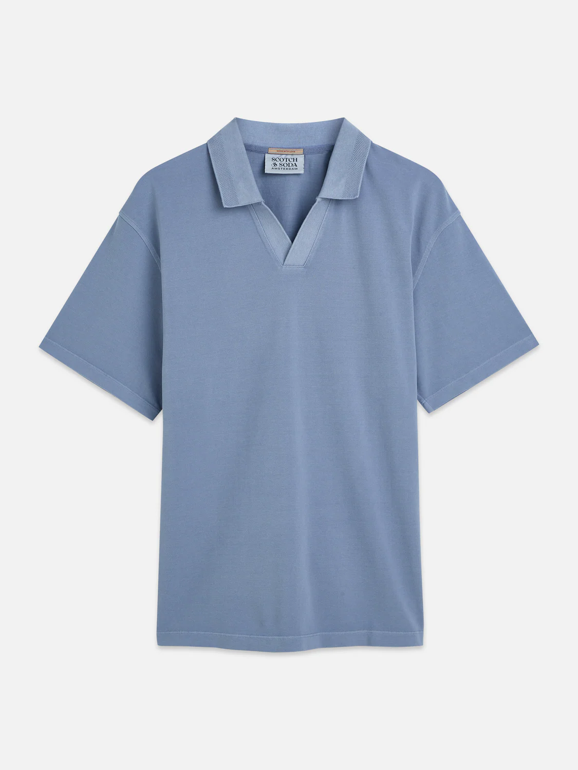 3 crosses pique relaxed garment-dyed polo - Image 26