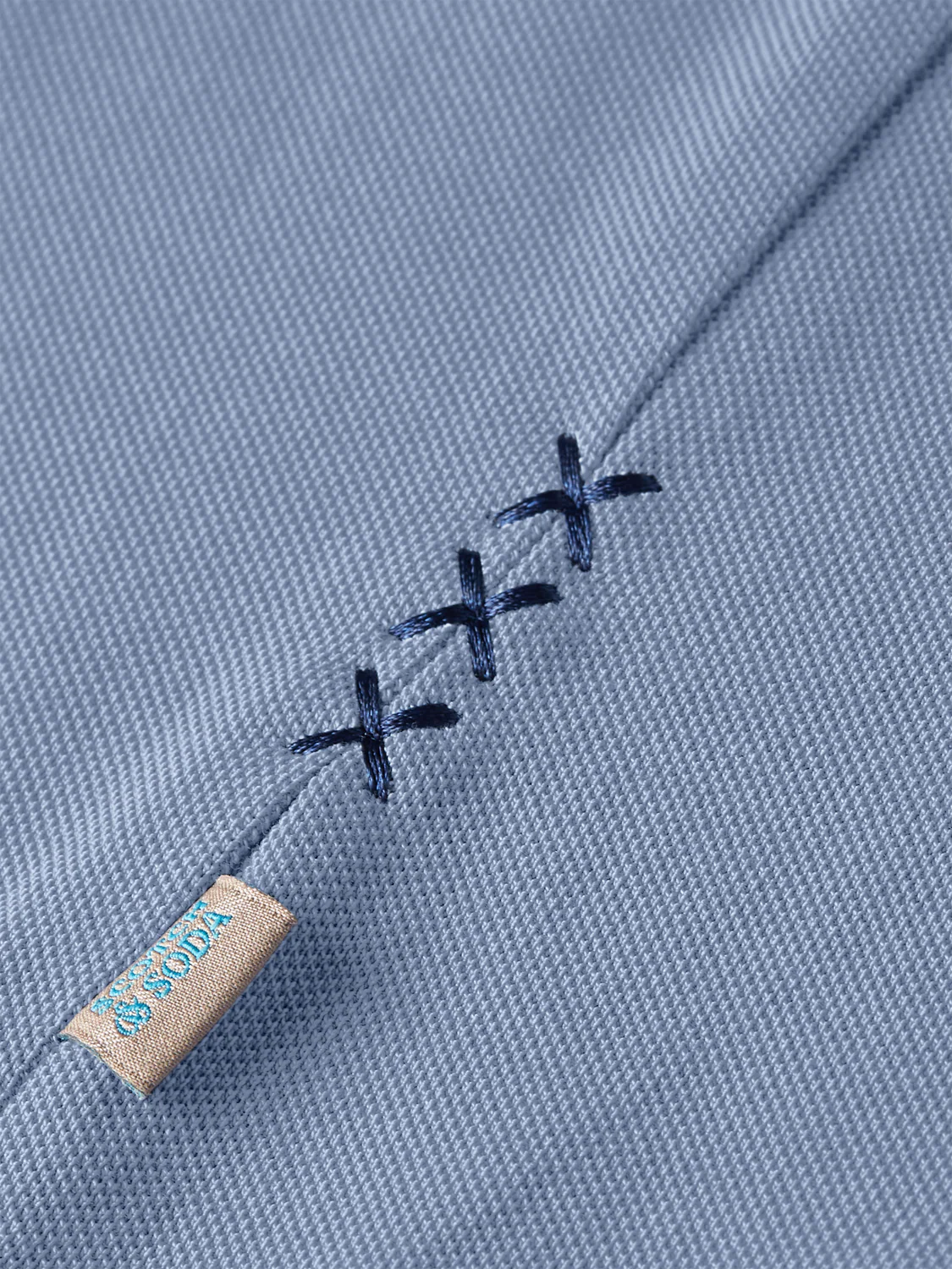 3 crosses pique relaxed garment-dyed polo - Image 28