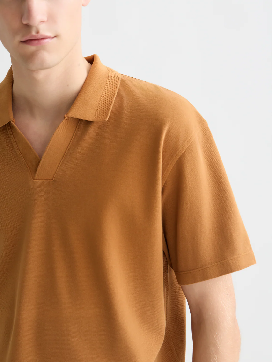 3 crosses pique relaxed garment-dyed polo - Image 3