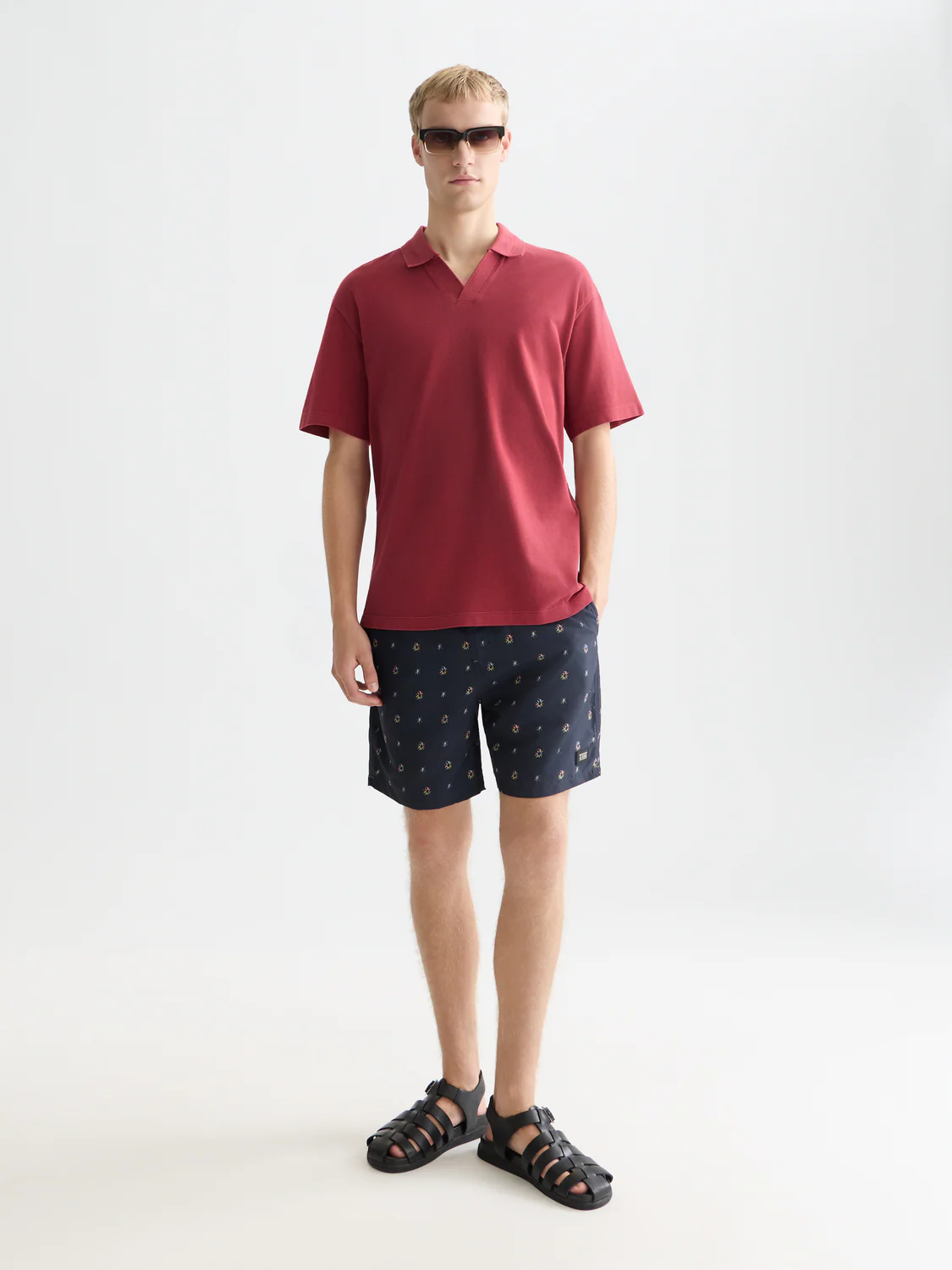 3 crosses pique relaxed garment-dyed polo - Image 30