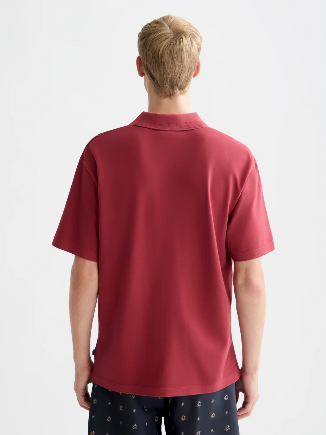 3 crosses pique relaxed garment-dyed polo - Image 32