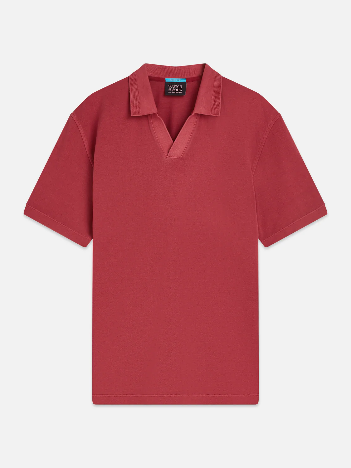 3 crosses pique relaxed garment-dyed polo - Image 33
