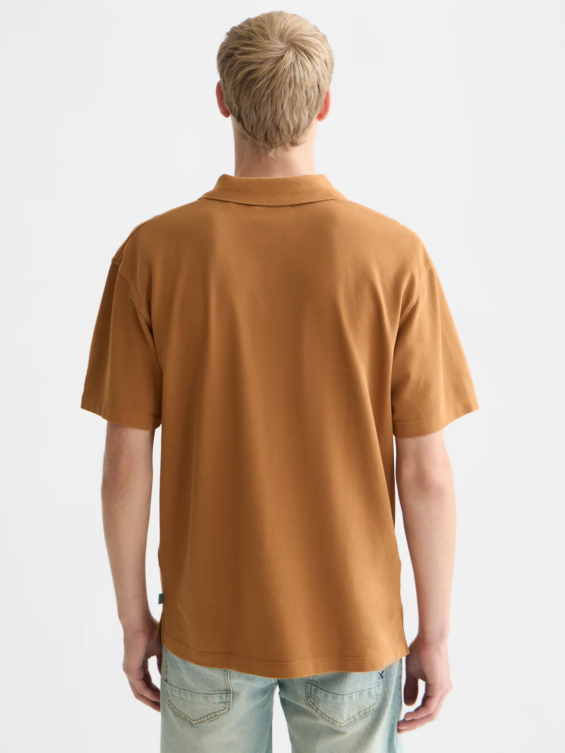 3 crosses pique relaxed garment-dyed polo - Image 4