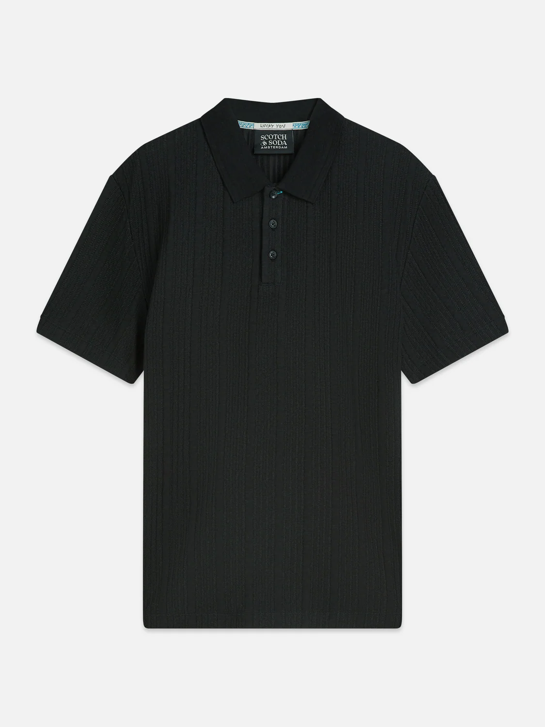 Structured ribbed relaxed polo - Image 5
