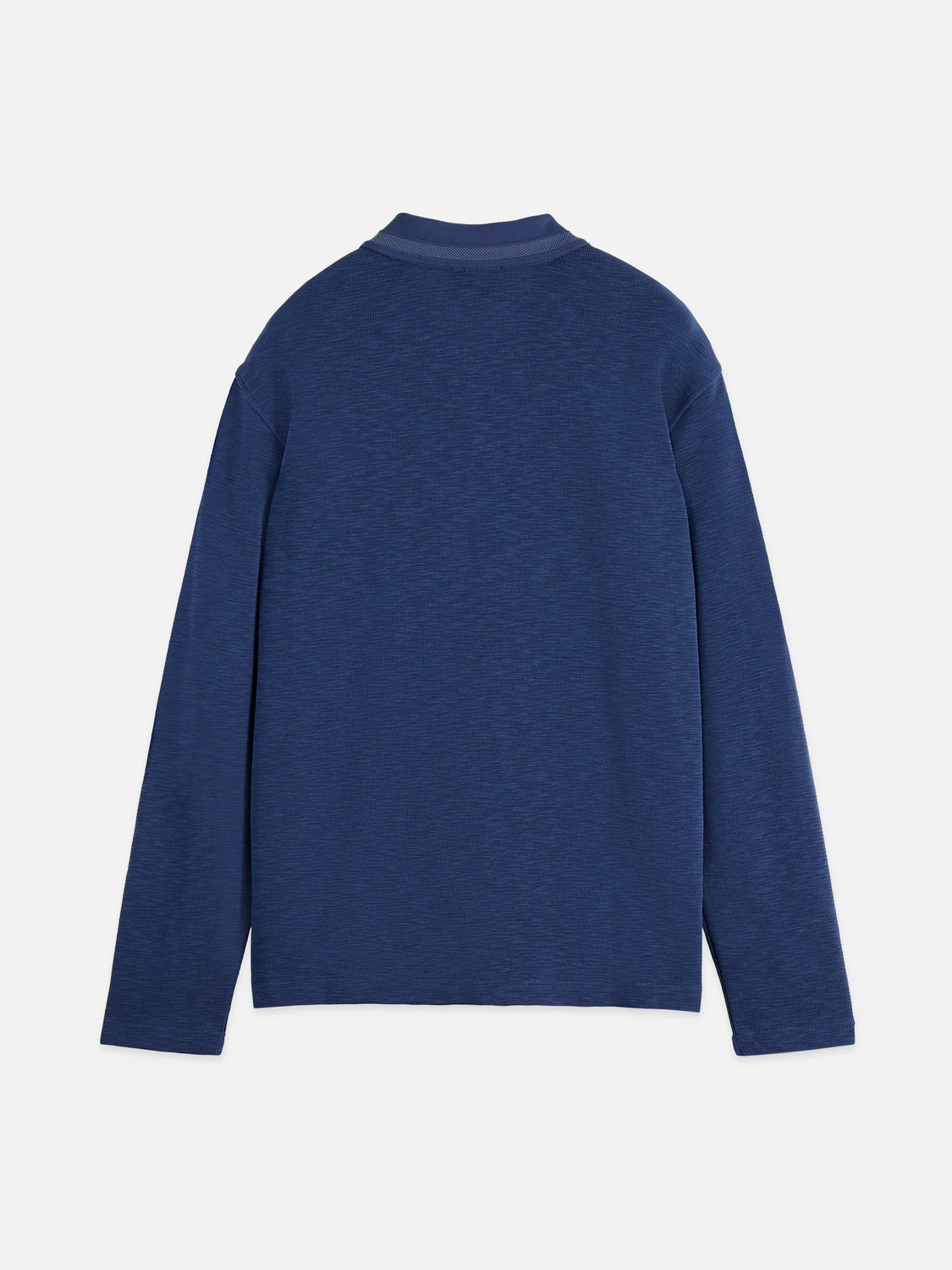 Structured relaxed long-sleeved polo - Image 13