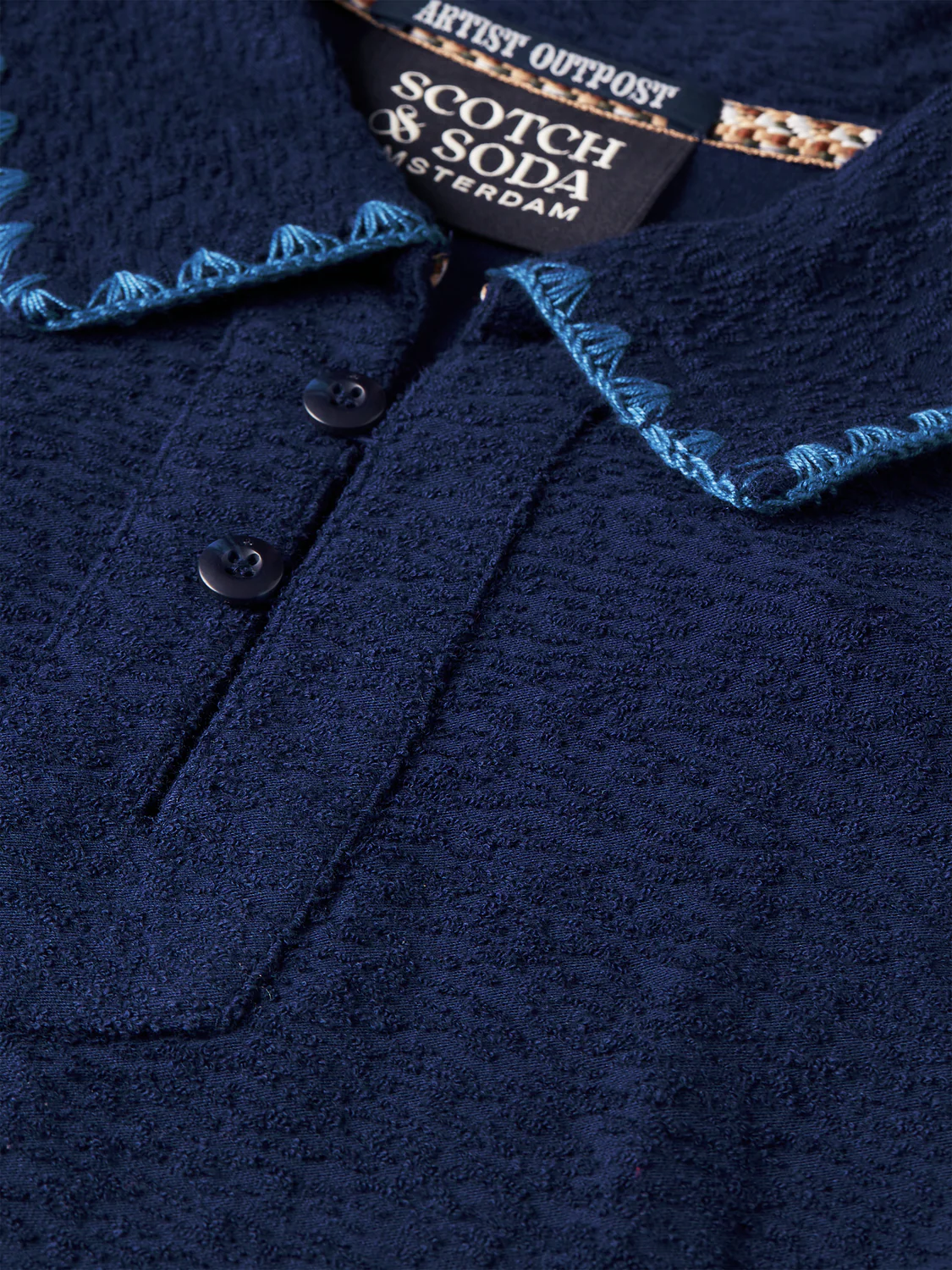 Relaxed jacquard towelling polo - Image 14