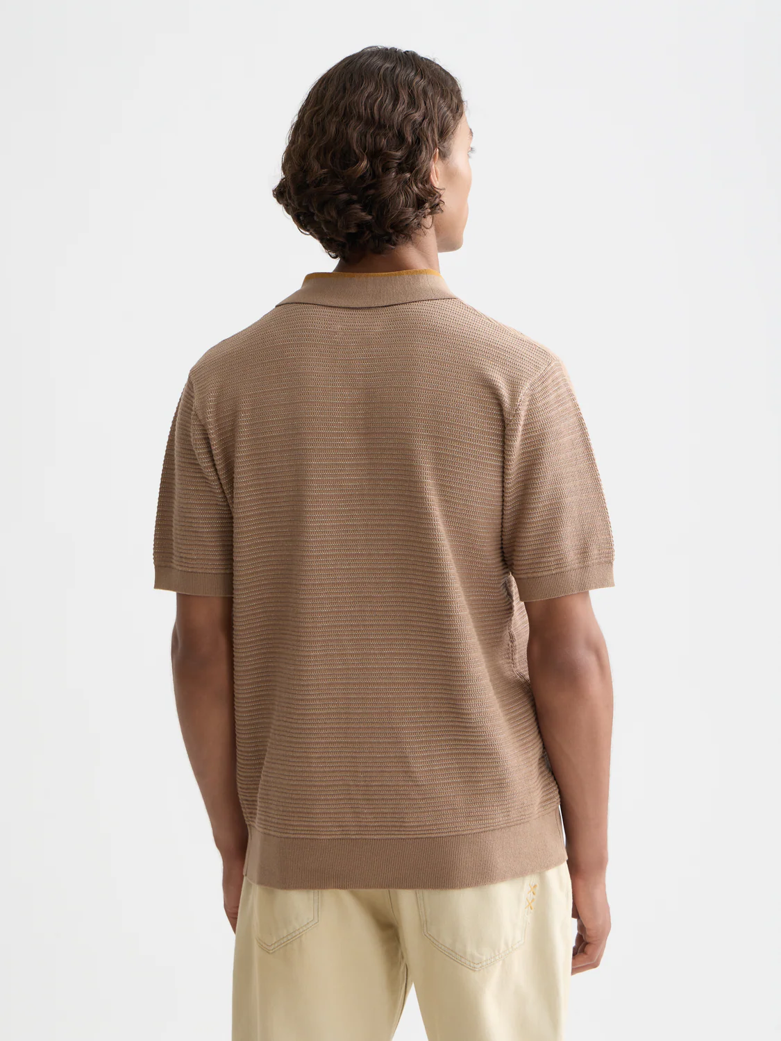 Structured knitted polo - Image 4