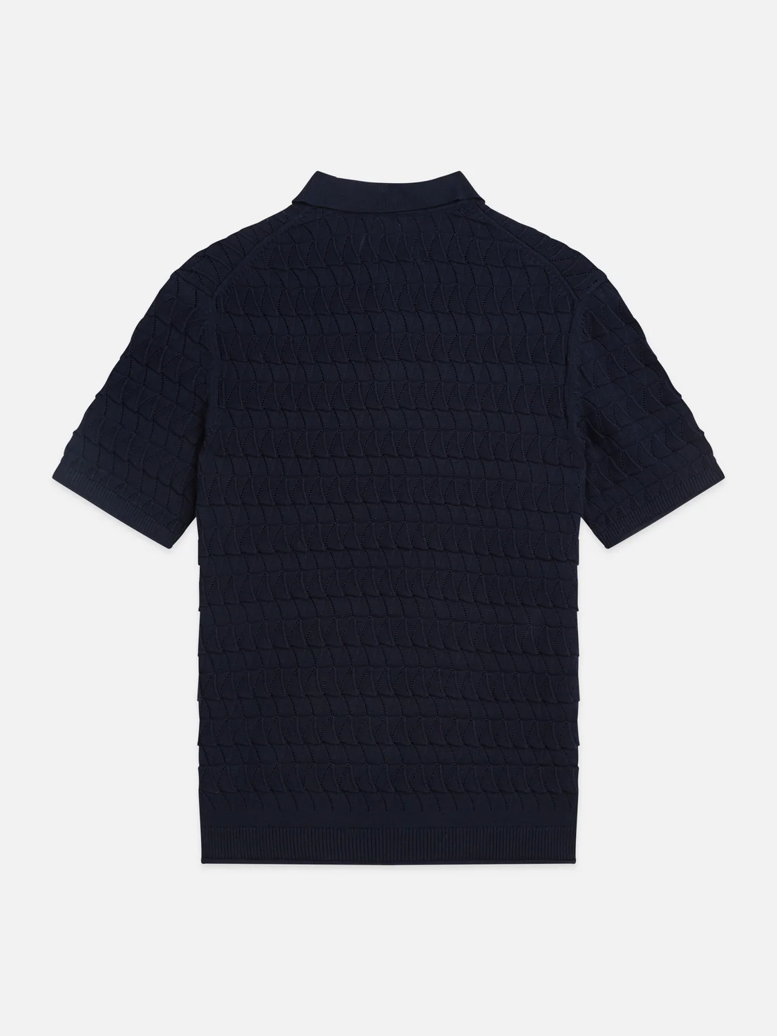 Pointelle knitted polo - Image 20