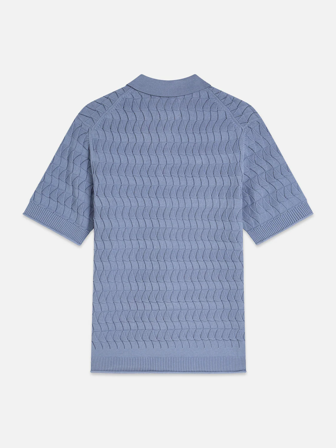 Pointelle knitted polo - Image 6