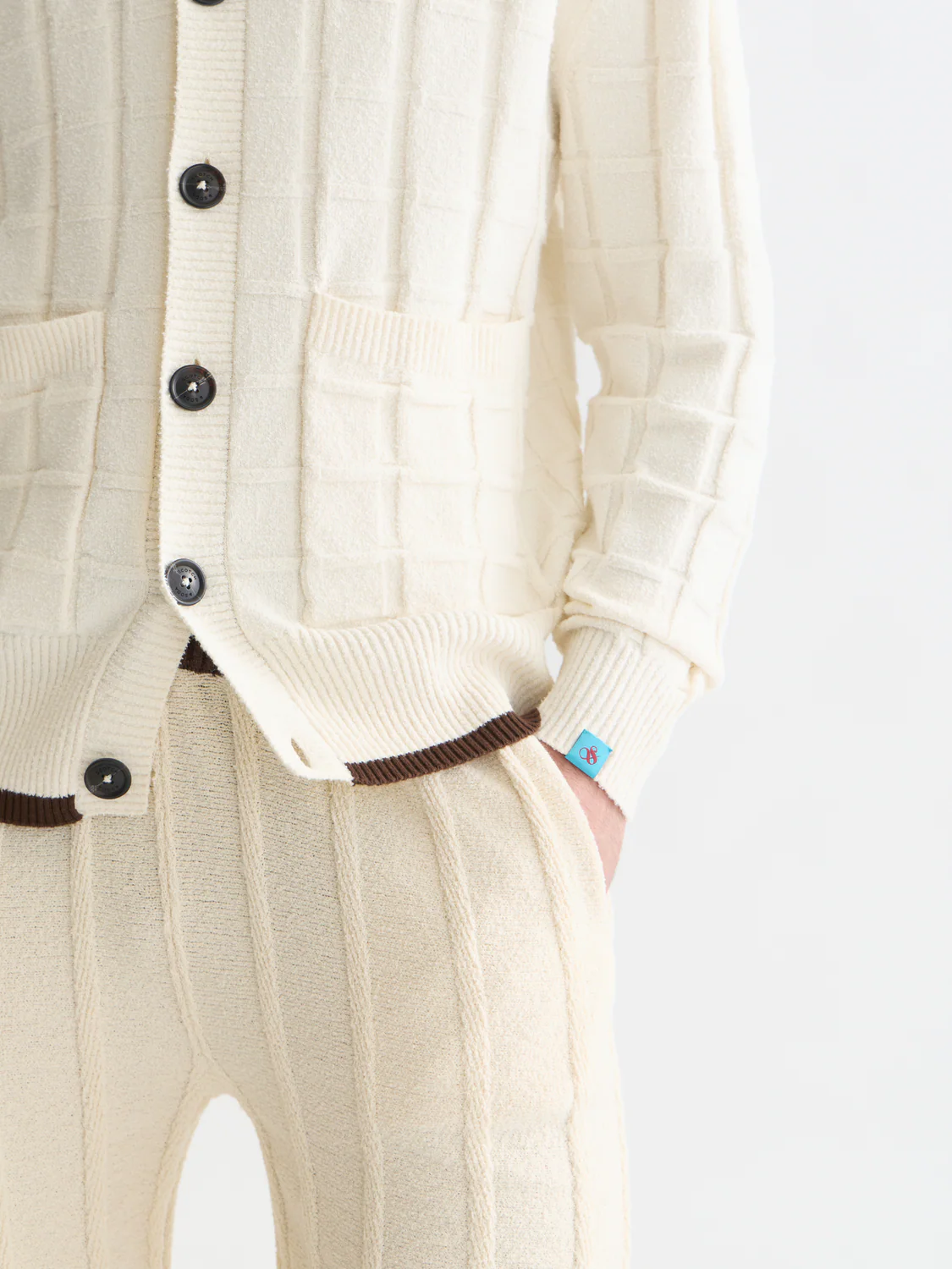Structured boucle cardigan - Image 3