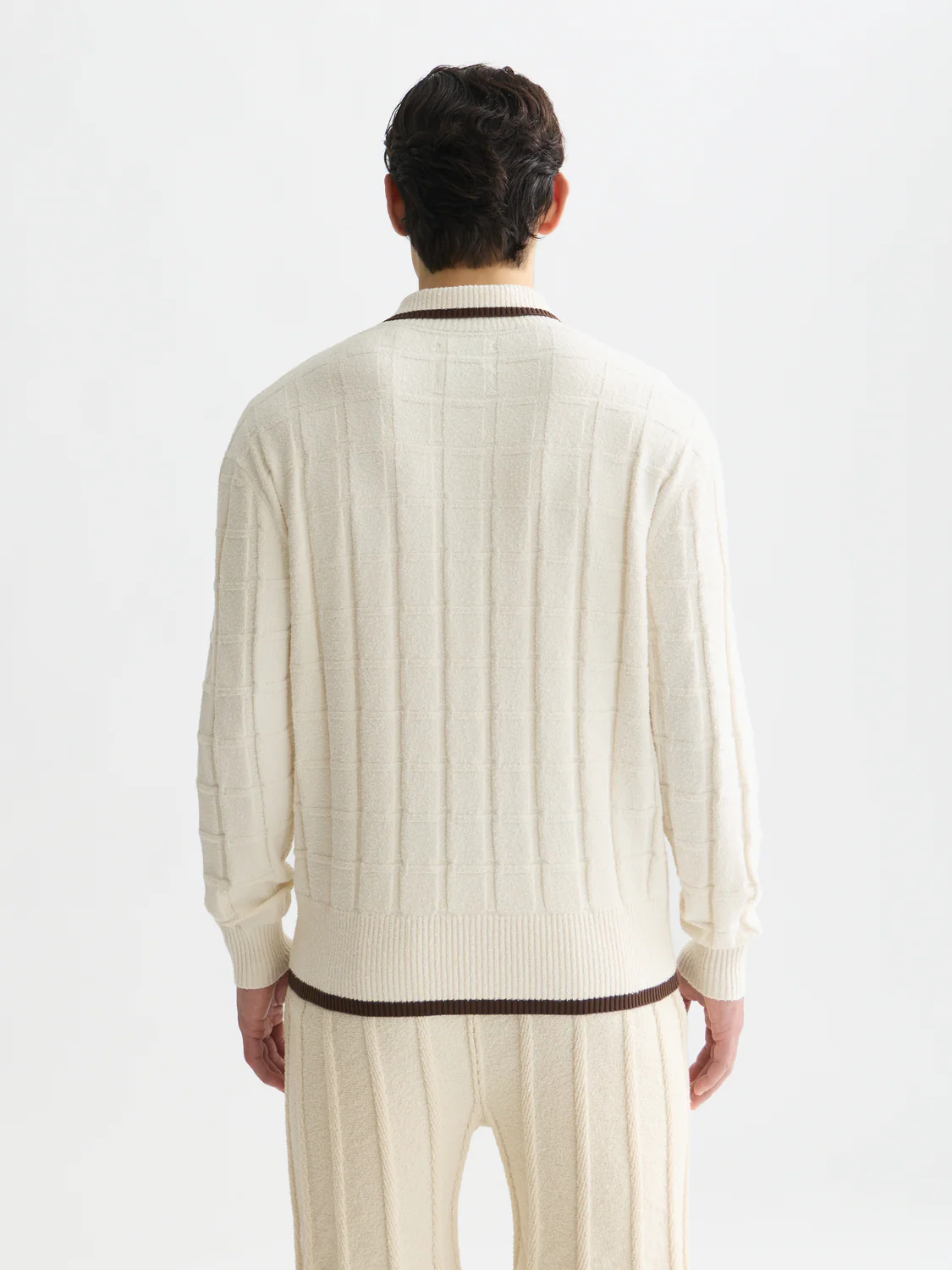 Structured boucle cardigan - Image 4