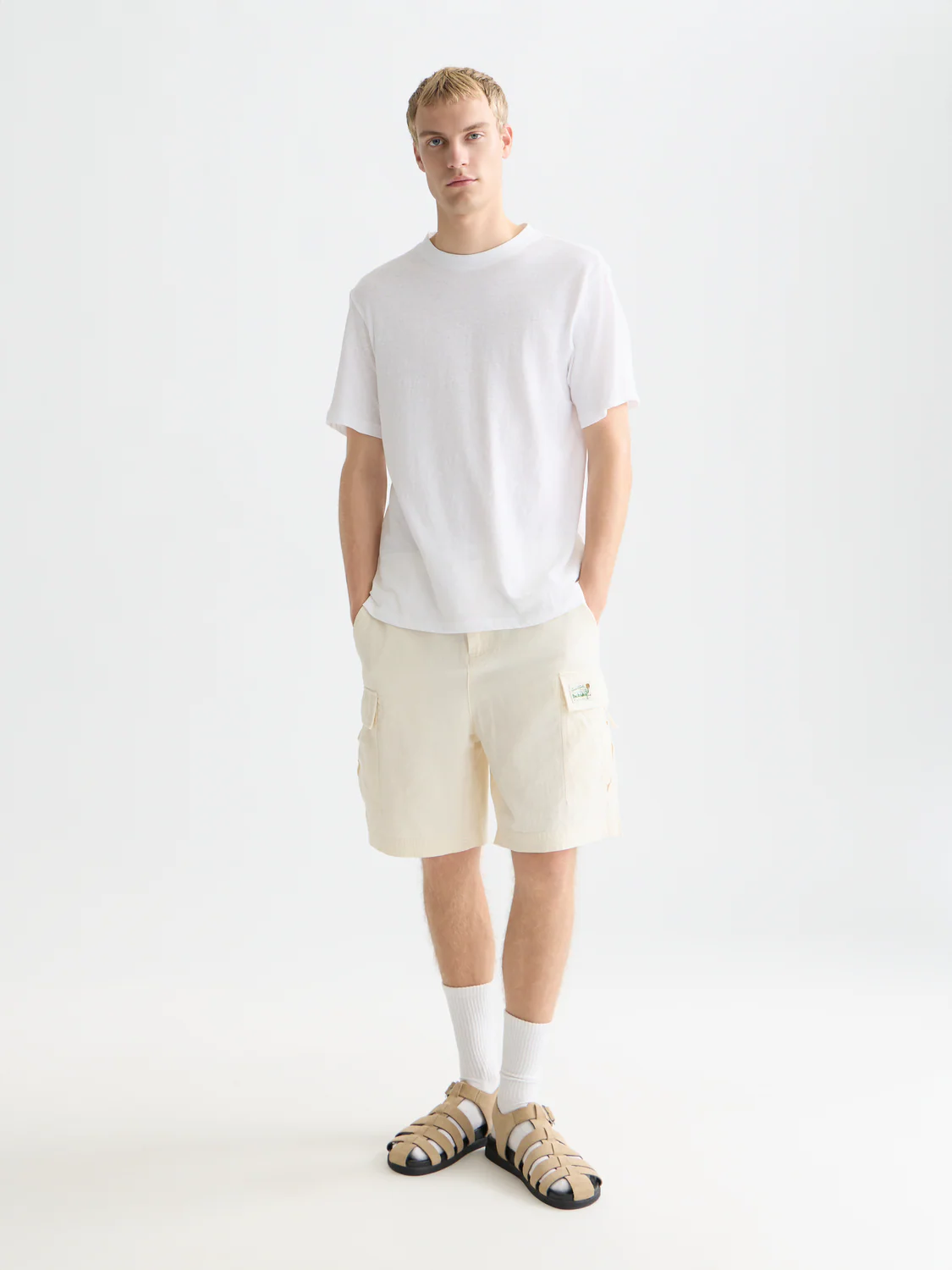 3 crosses cotton-linen T-shirt - Image 9