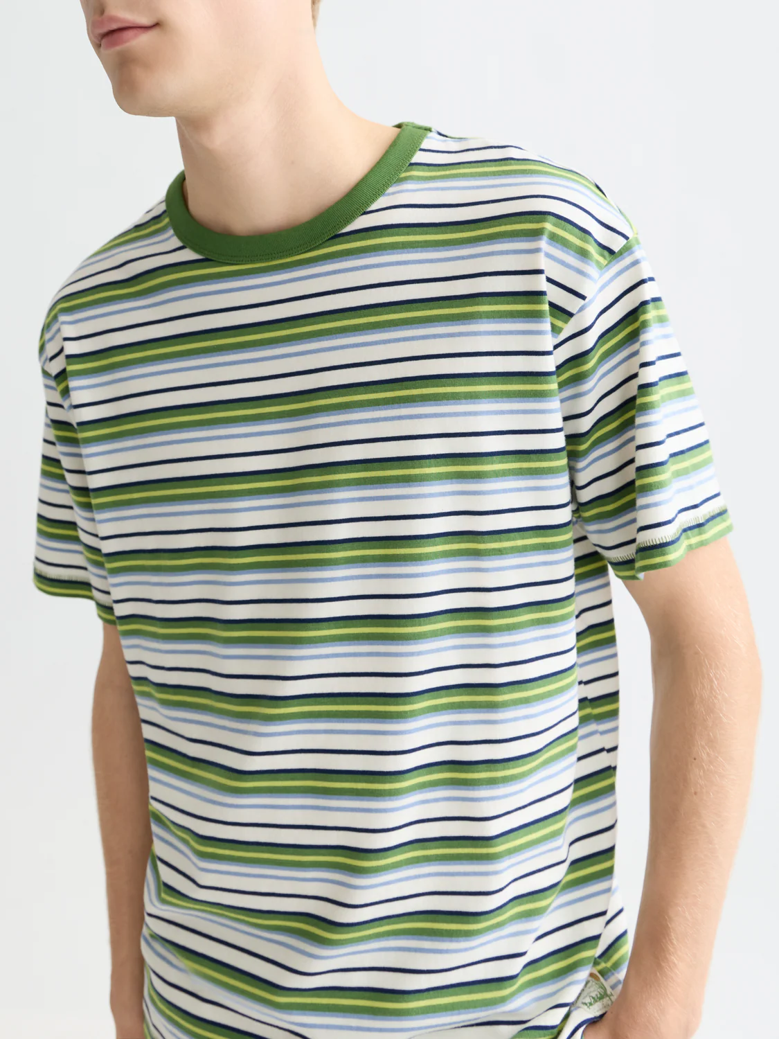 Relaxed yarn-dyed T-shirt - Image 10