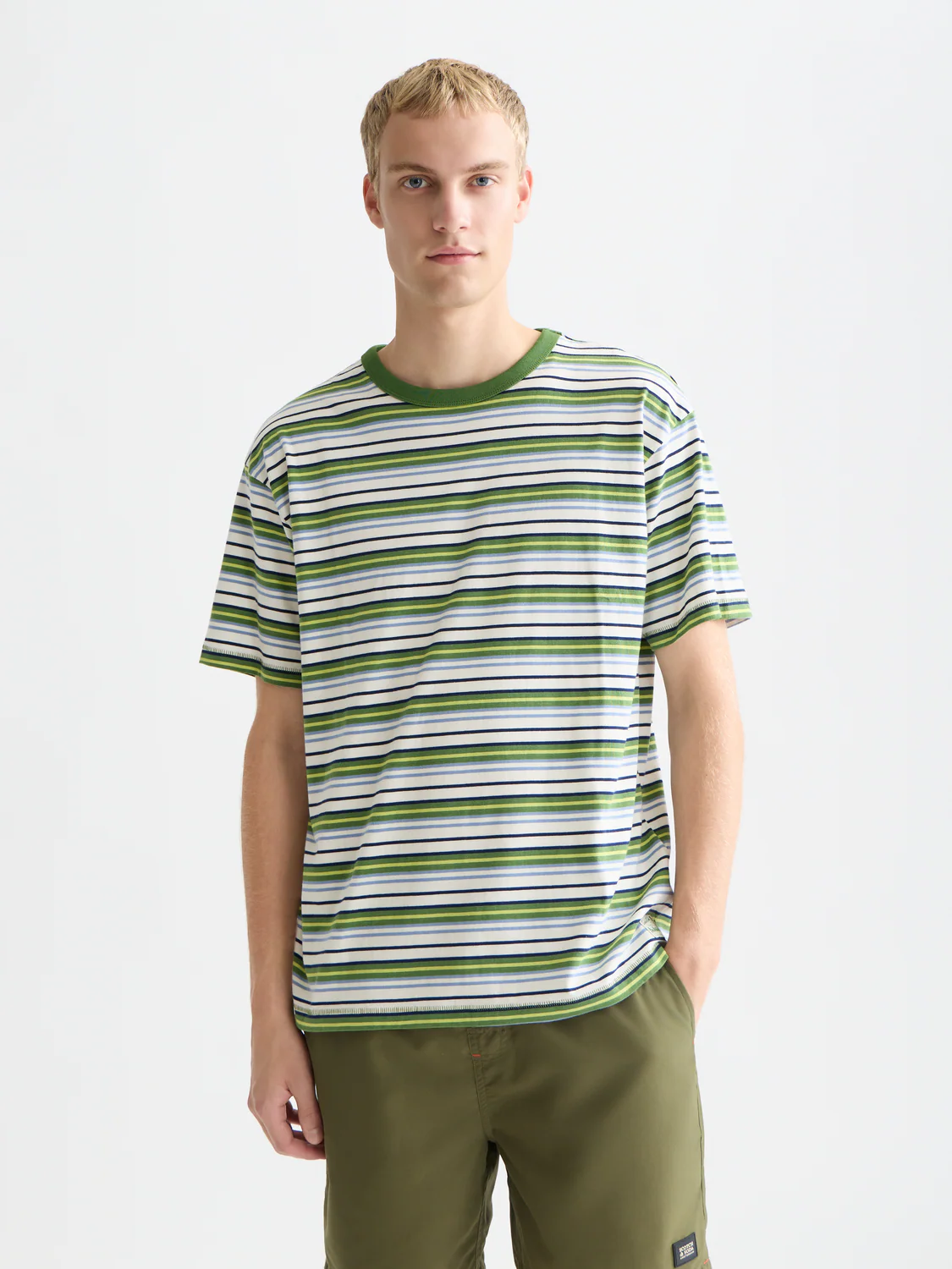 Relaxed yarn-dyed T-shirt - Image 8
