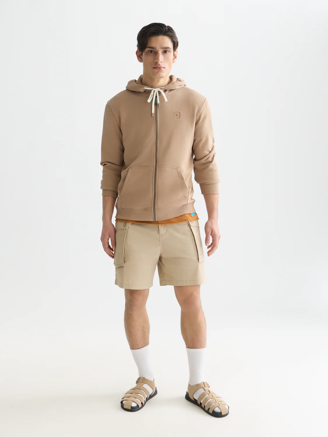 Logo badge zip-up hoodie - Image 2