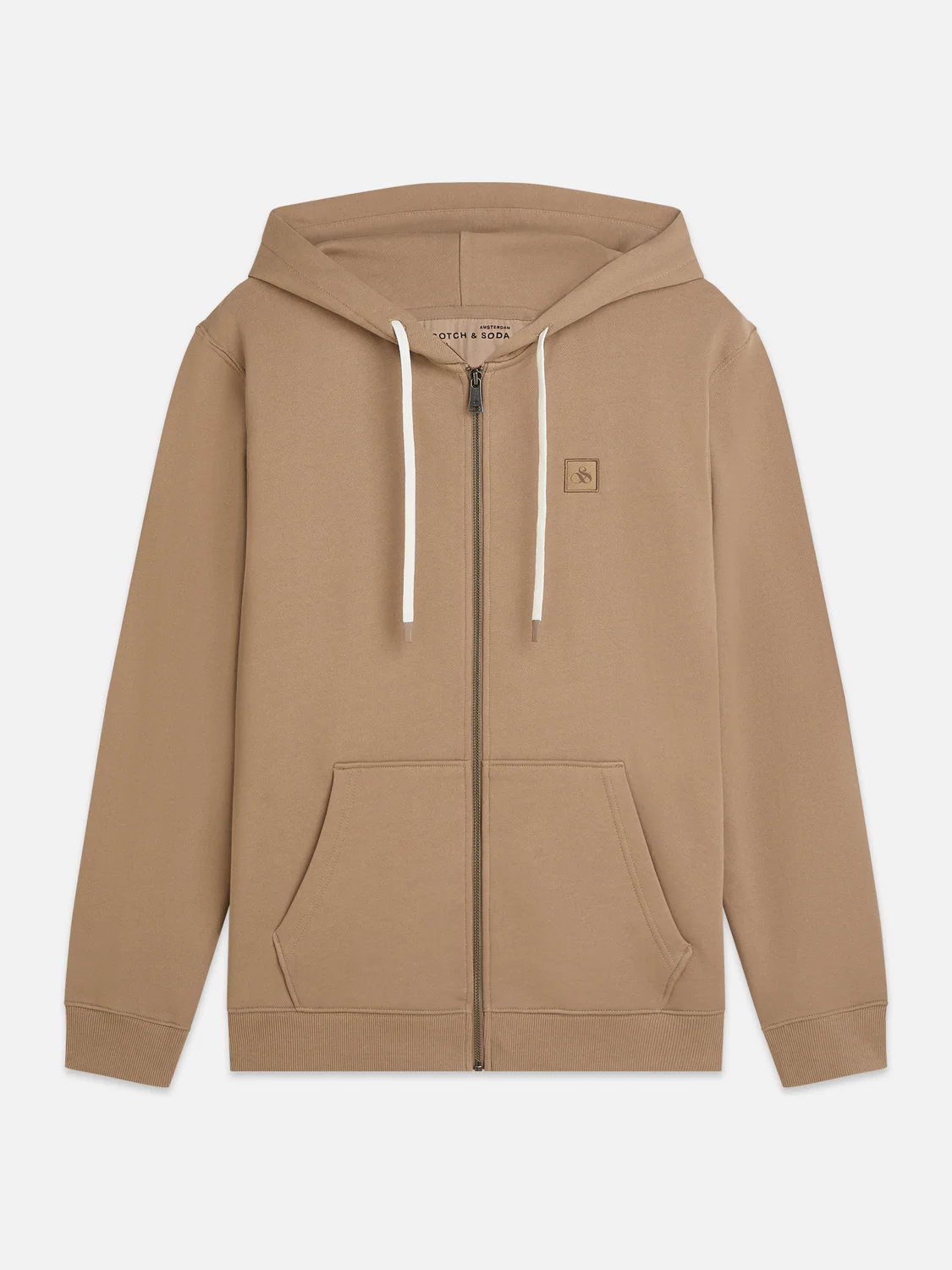 Logo badge zip-up hoodie - Image 5