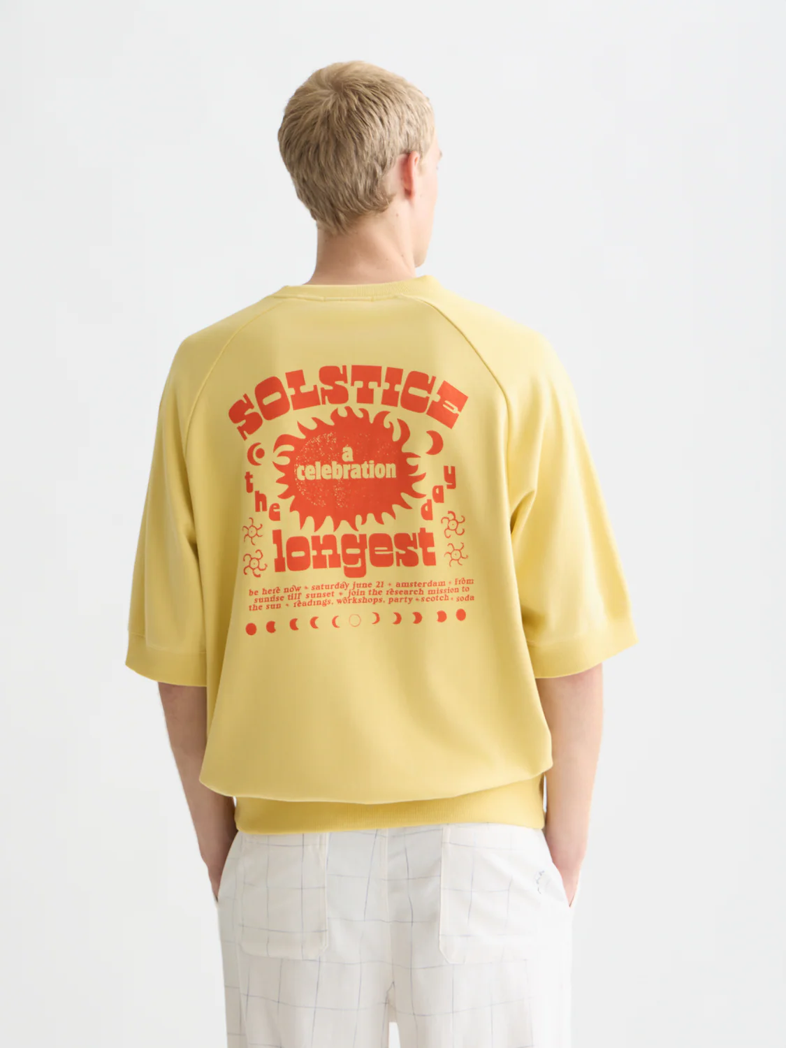 artwork loose short sleeve sweatshirt - Image 4
