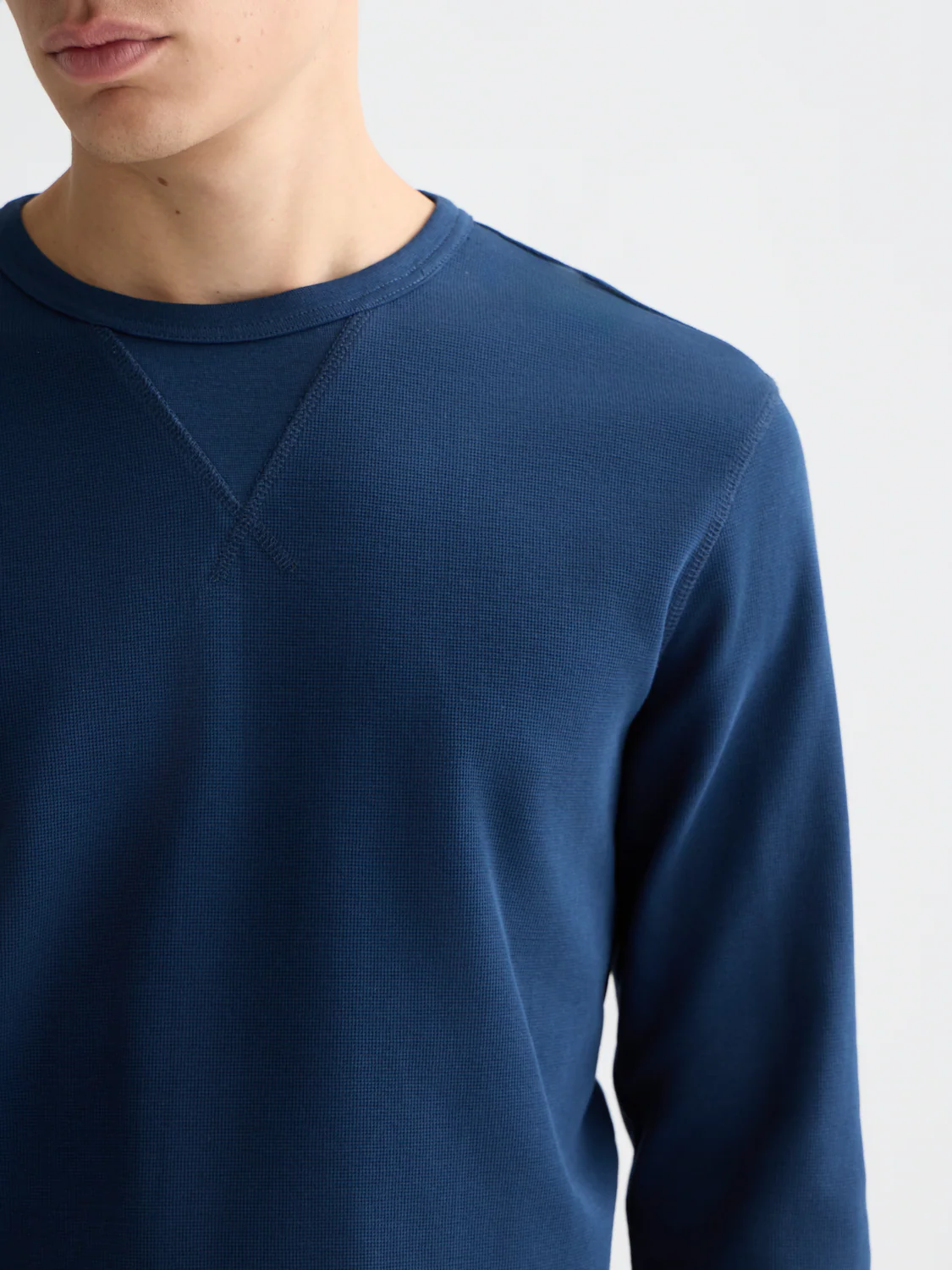 Waffle long sleeve top - Image 3
