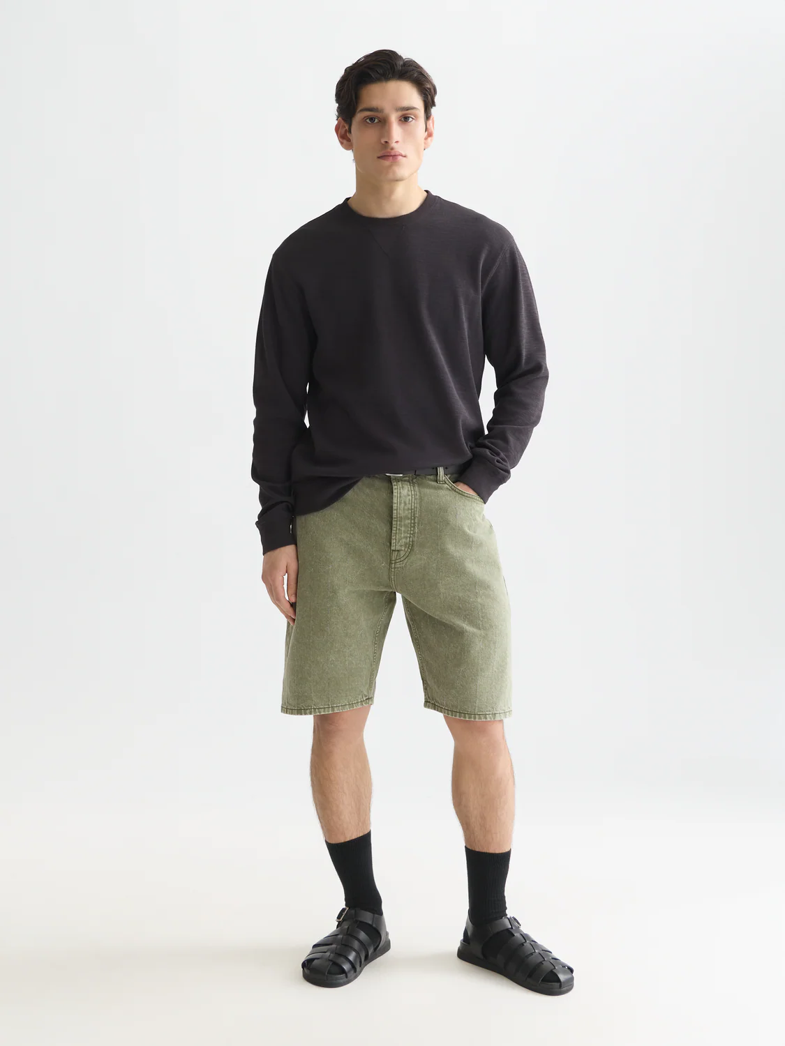 The Pitch loose denim shorts